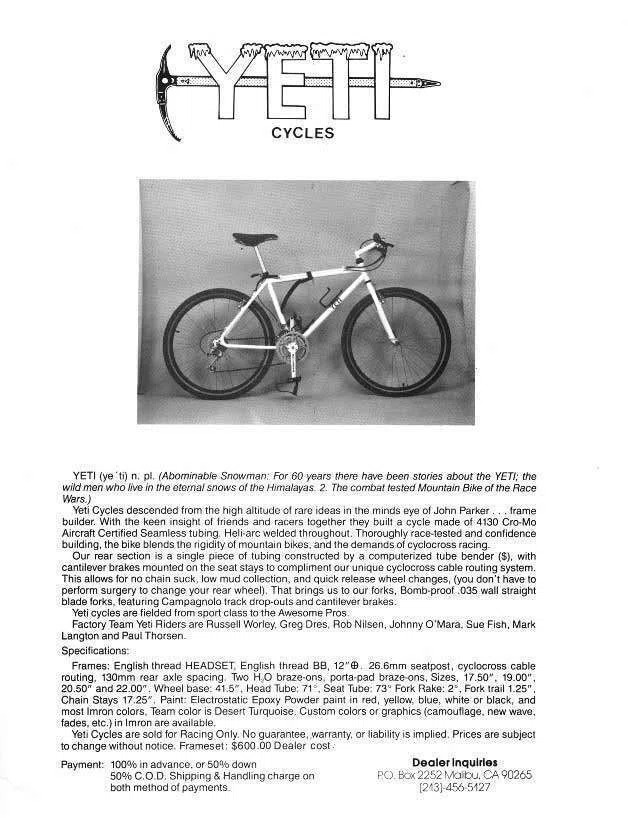 YETI CYCLES フラッグ&ハンドブック YETI CYCLES フラッグ&ハンドブック