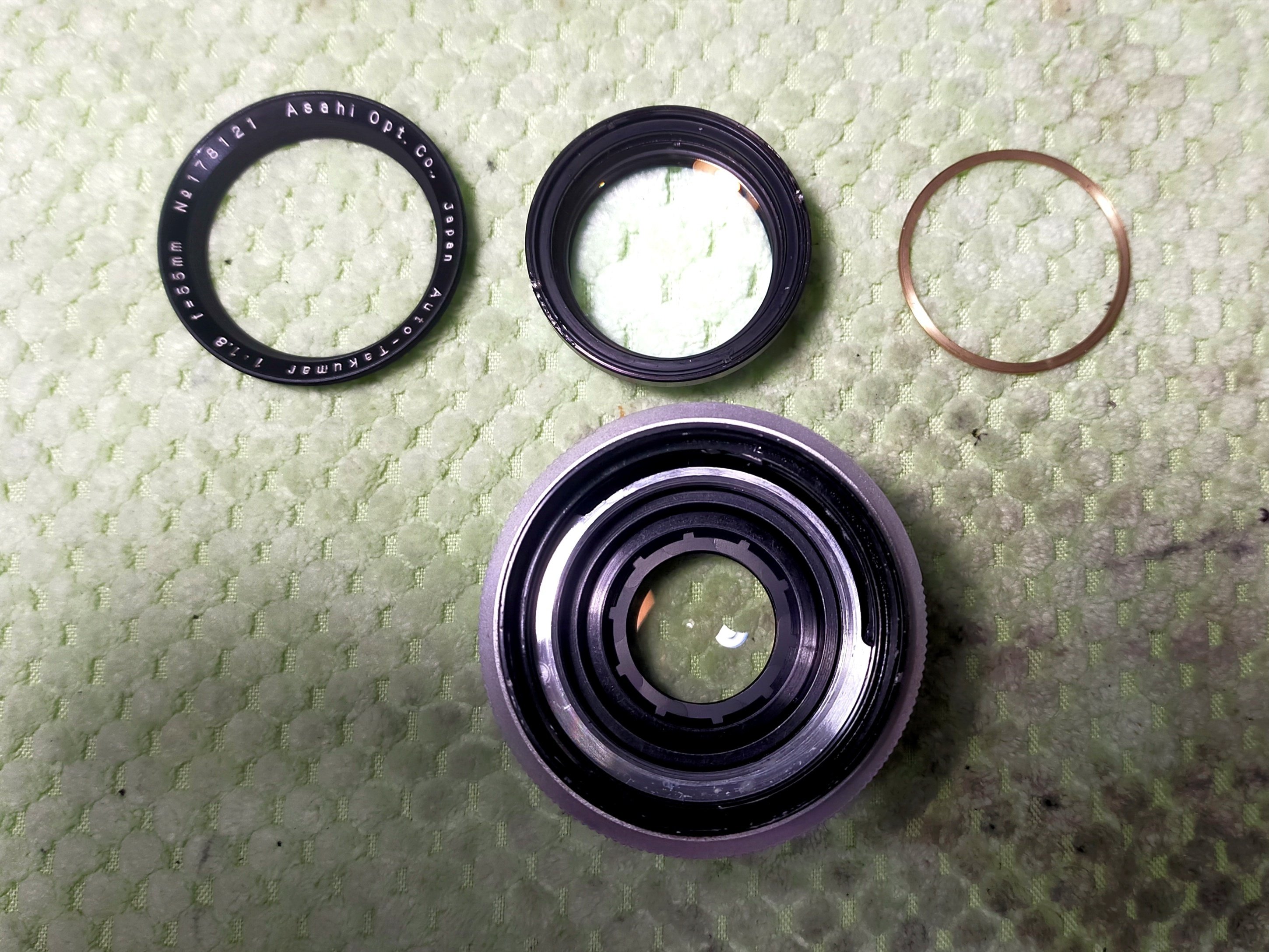Pentax Auto-Takumar 55mm F/1.8 ゼブラタクマーの分解 Pentax Auto-Takumar 55mm F/1.8 ゼブラタクマーの分解