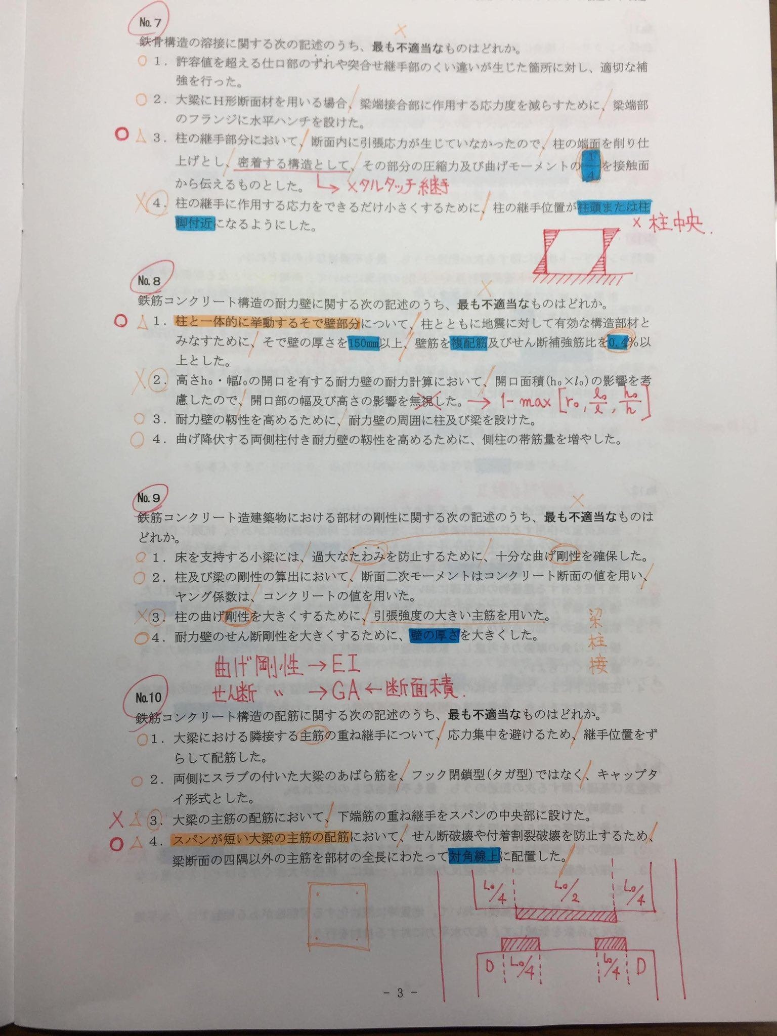 一級建築士学科試験_1《平均残業時間月80時間越えの中合格できた