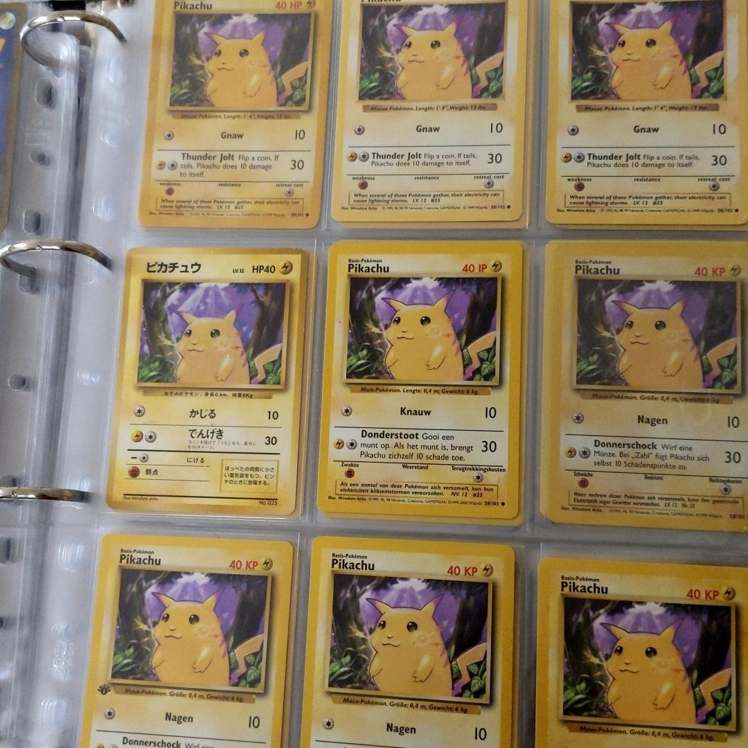 ポケモンカード 初期 ピカチュウ レア バラ売り可 イタリア語の