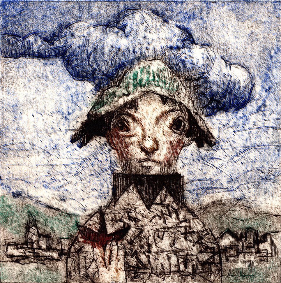 紙版画の各種技法と作例｜yamagumasahi