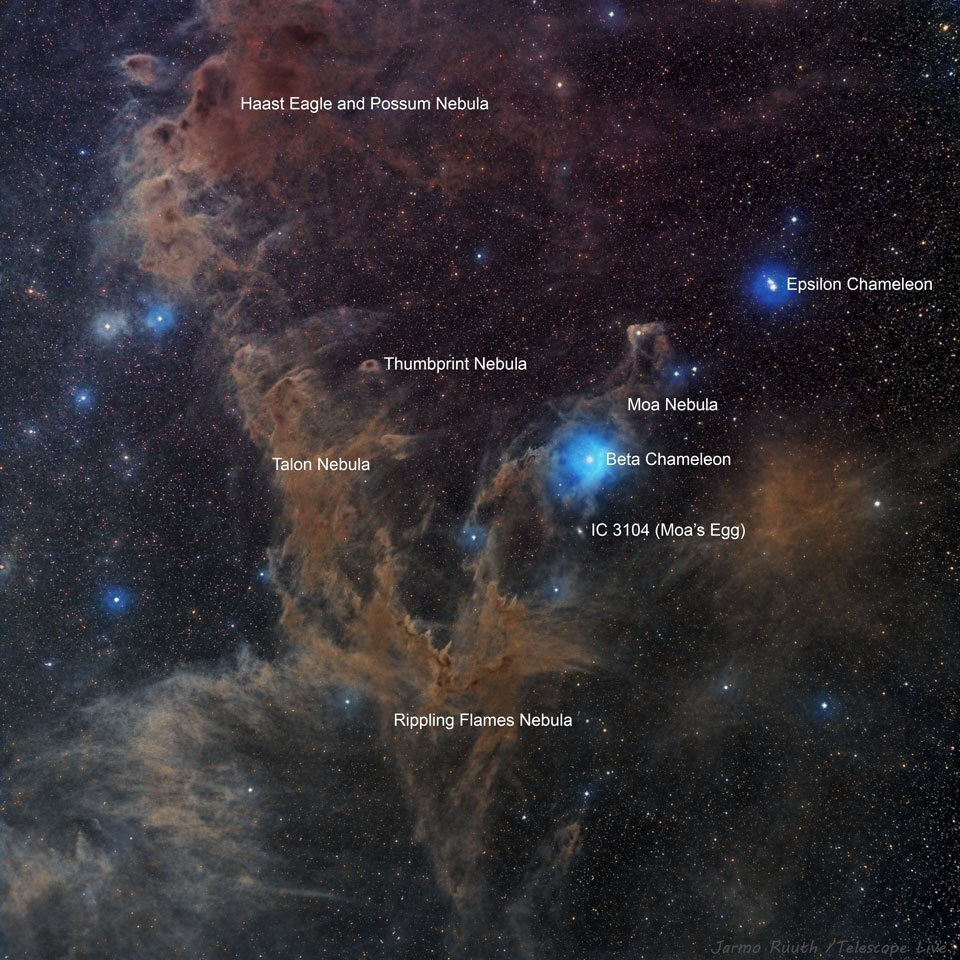 #『Cosmogony』　宇宙創造 カメレオン座暗黒星雲｜yasu