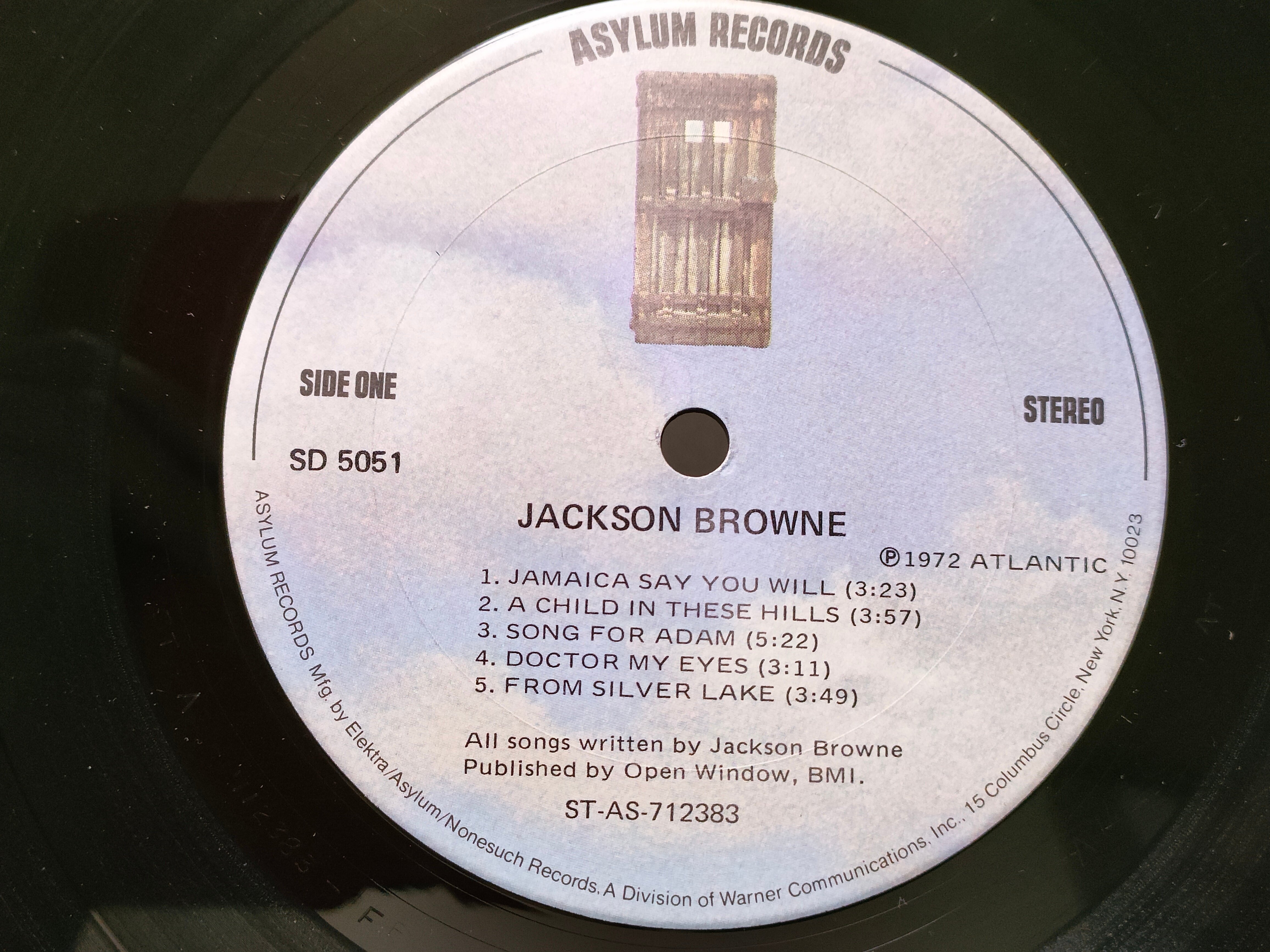 Jackson Browne】(1972) Jackson Browne アサイラムの静かな
