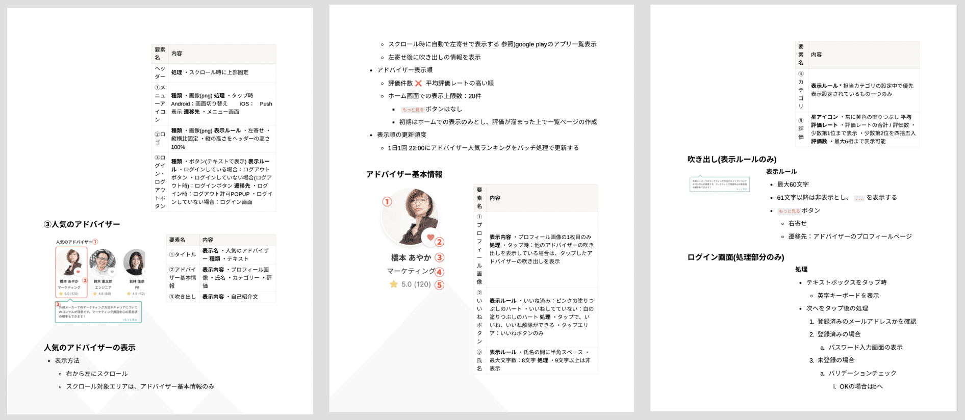 仕様書の参考例と、こんな内容を仕様書に最低書くといいというお話
