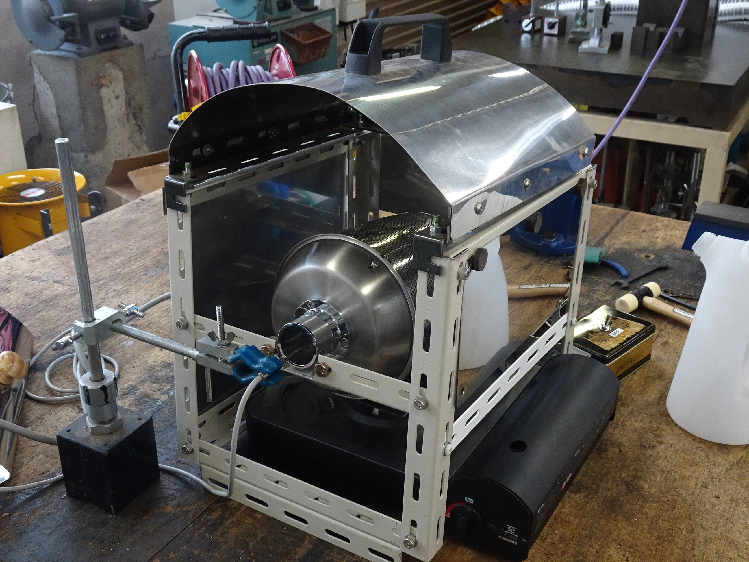 自家焙煎コーヒー豆　カスタム 自作珈琲焙煎機の開発4 Handmade Coffee Roaster｜門田和雄