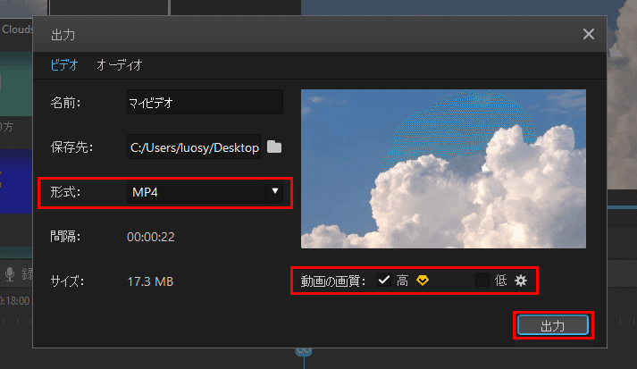 FLVをMP4に変換