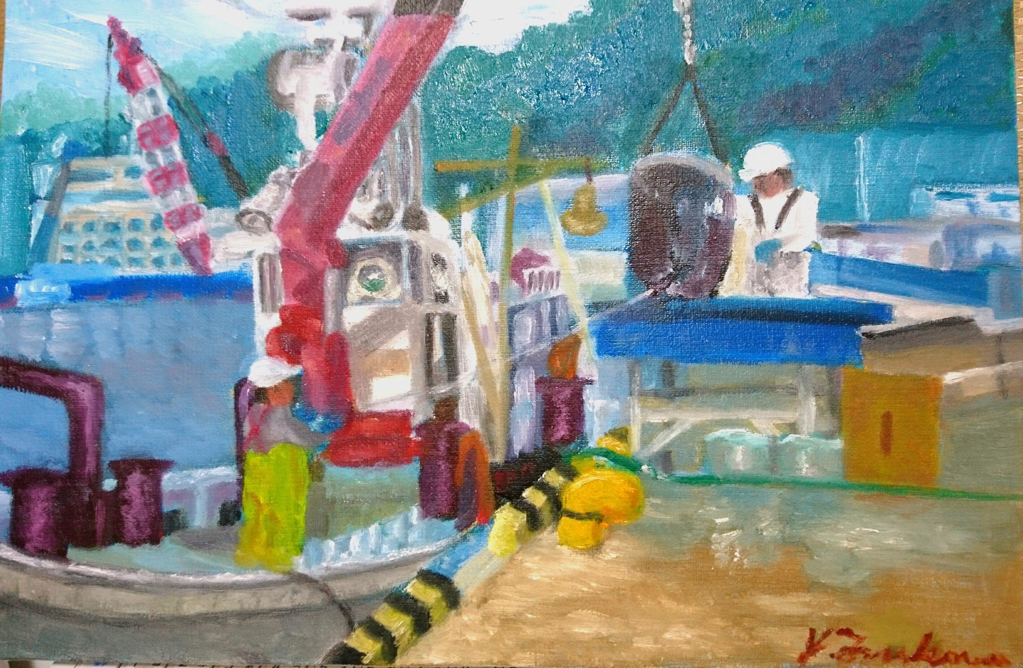 東日本大震災からの絵画制作🖌【アクリル1枚、油絵2枚】｜ニケリオン