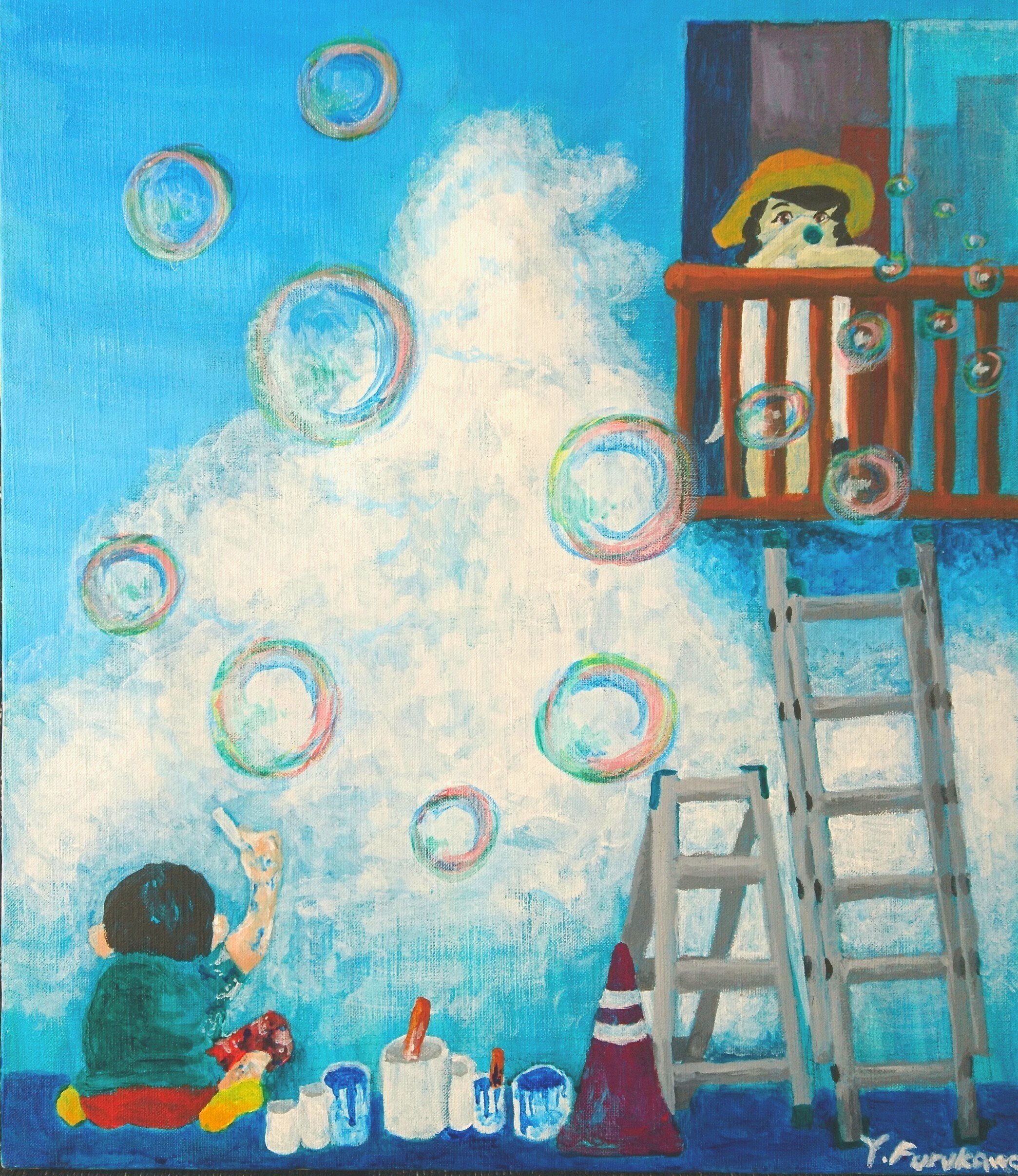 東日本大震災からの絵画制作🖌【アクリル1枚、油絵2枚】｜ニケリオン