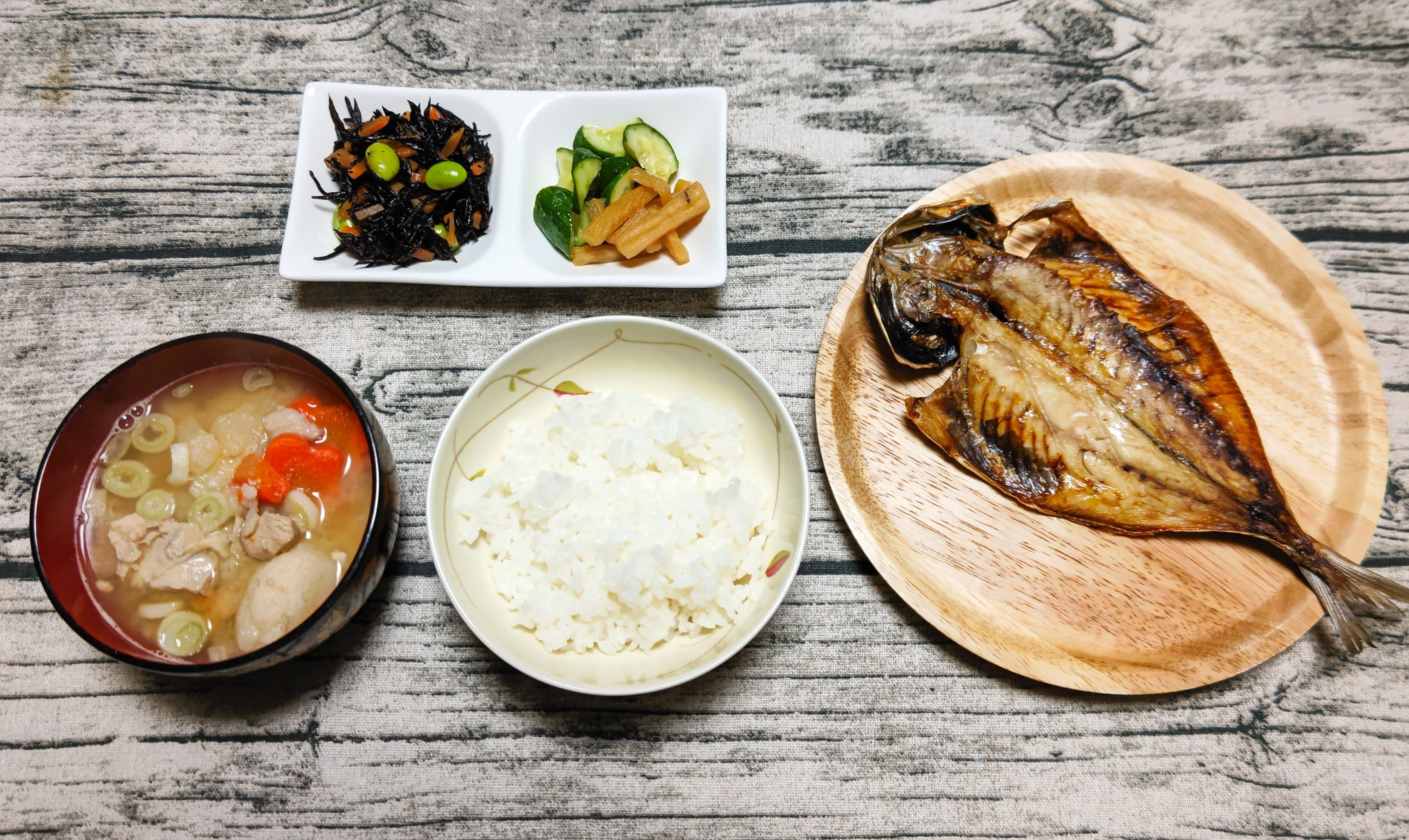アジの干物定食 ワカナ Note アジの干物定食 ワカナ Note