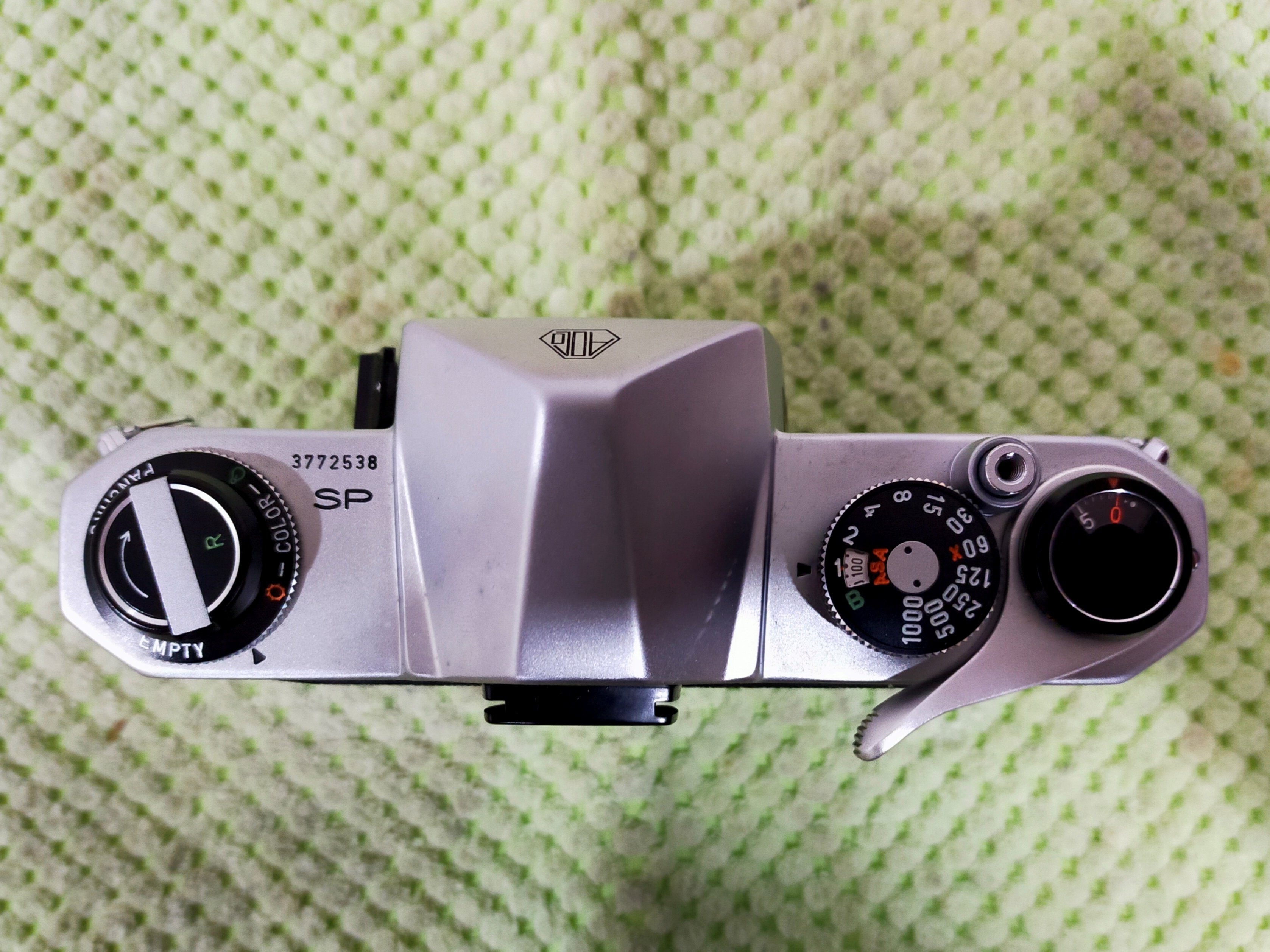 一眼レフの検品方法(ペンタックス SP)|フィルムカメラ修理の 一眼レフの検品方法(ペンタックス SP)|フィルムカメラ修理の