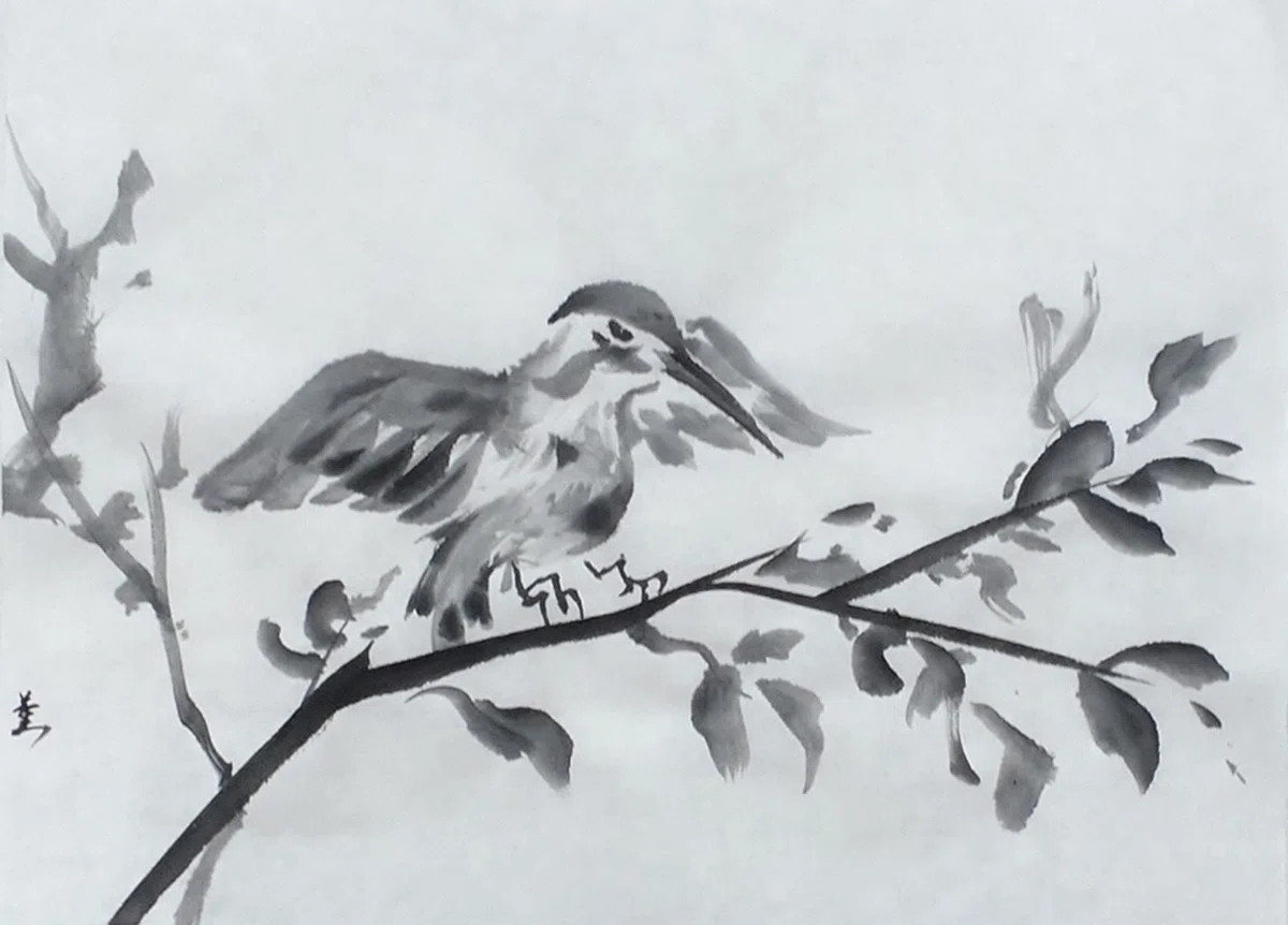 墨で鳥 ― そして誰もが鳥になった。｜KaoRu IsjDha