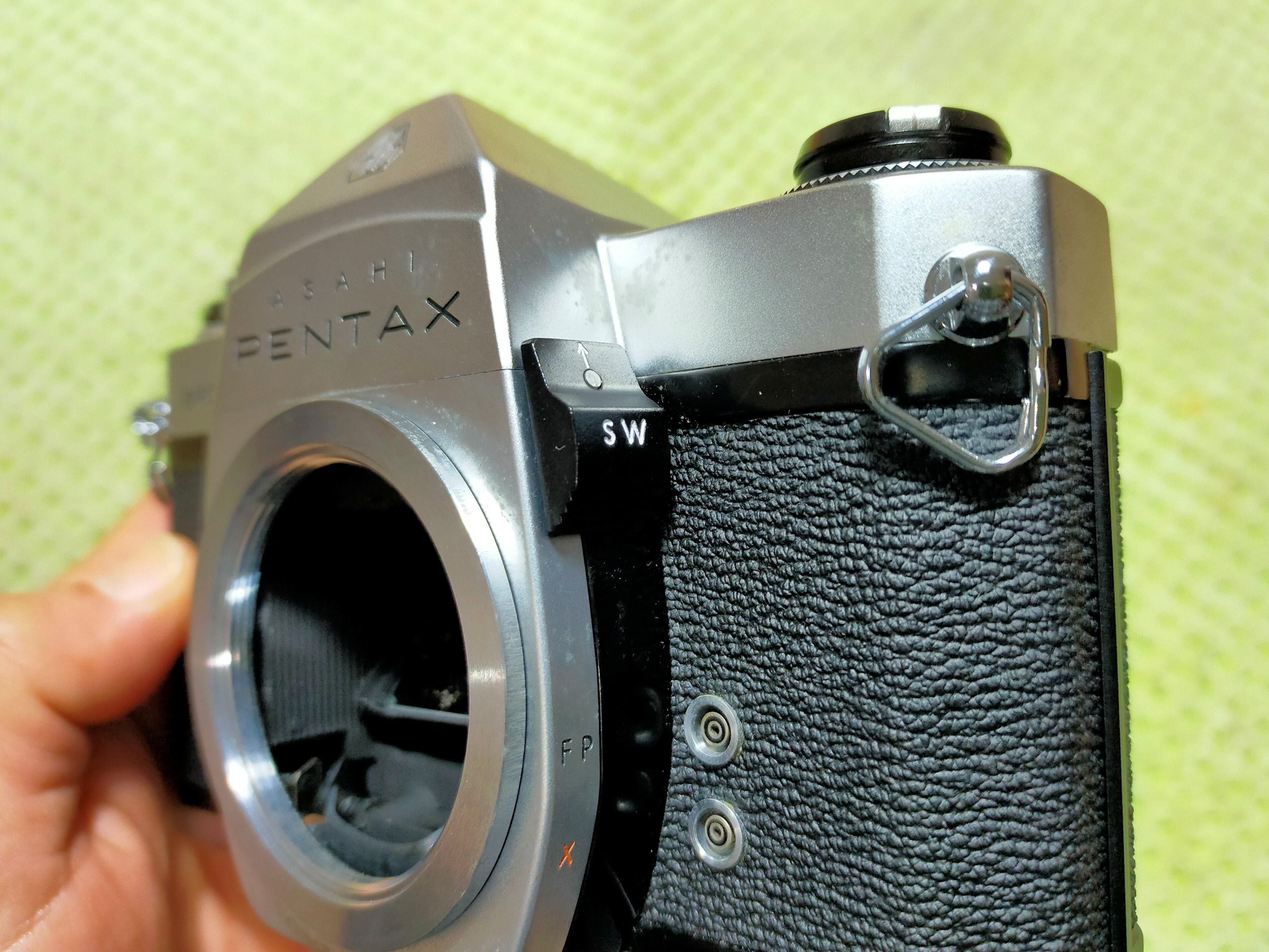 一眼レフの検品方法(ペンタックス SP)|フィルムカメラ修理の 一眼レフの検品方法(ペンタックス SP)|フィルムカメラ修理の