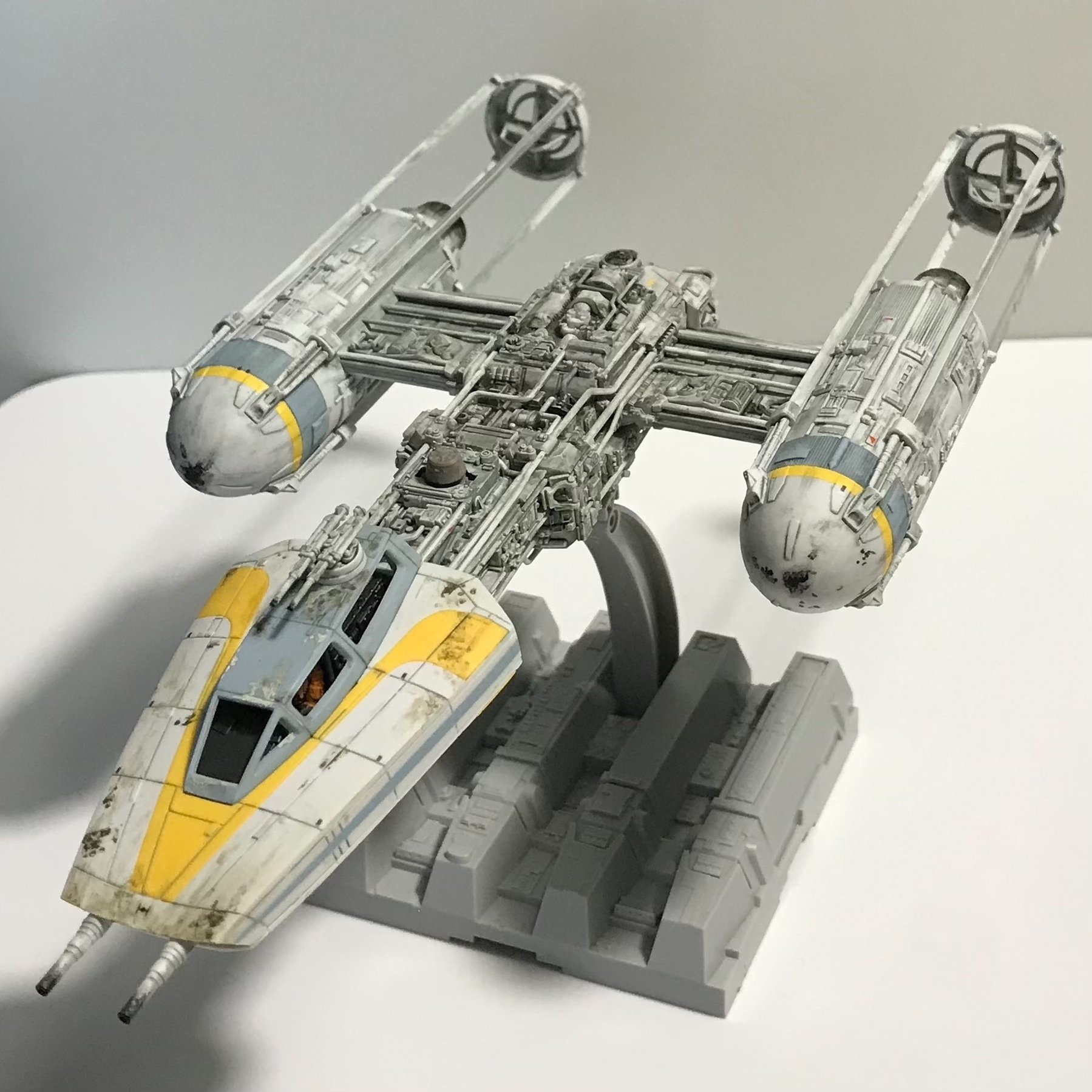 バンダイ　スターウォーズ　Yウイング スターファイター　塗装完成品 STAR WARS プラモデル コレクション(2)｜出雲重機／IZMOJUKI