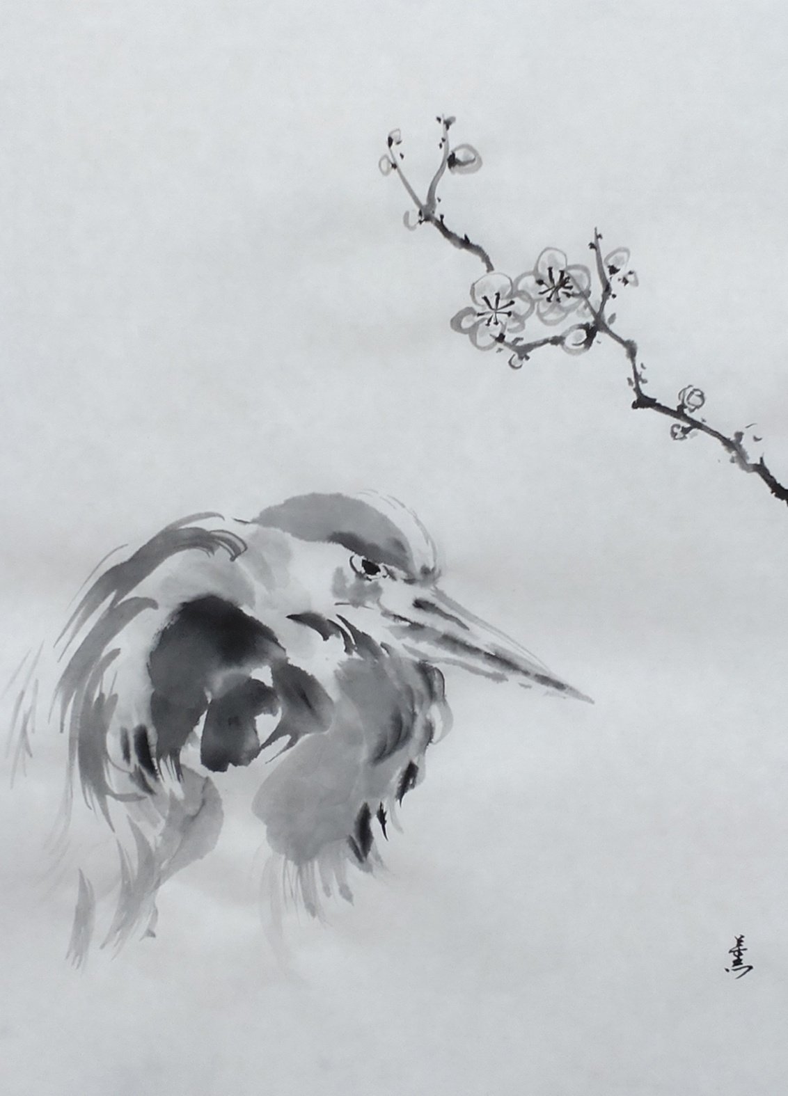 墨で鳥 ― そして誰もが鳥になった。｜KaoRu IsjDha