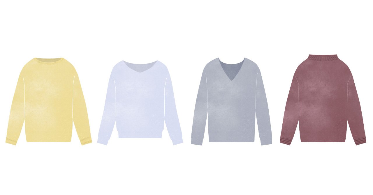 フリー素材 ニットトップスのイラスト わかな イメコンのデザイナー Note