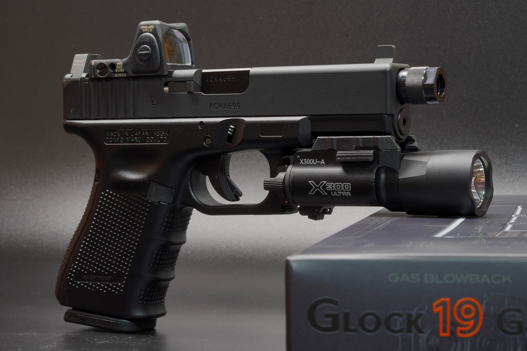 NOVA Glock 19 Gen.4 カスタムスライド (東京マルイ グロック19 Gen4用