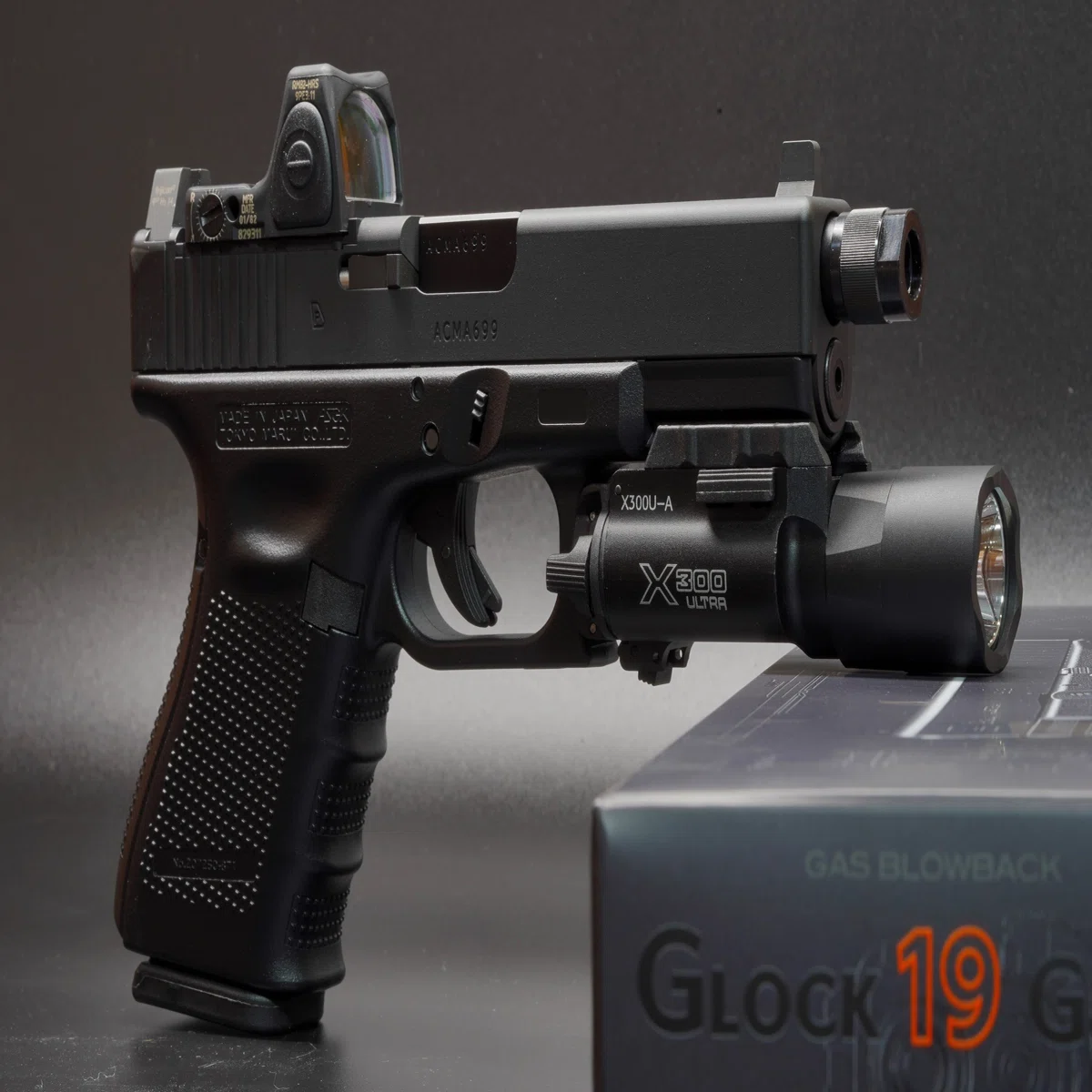 Trying out the mk27 MOS slide (NOVA) for Tokyo Marui GLOCK 19 Gen 