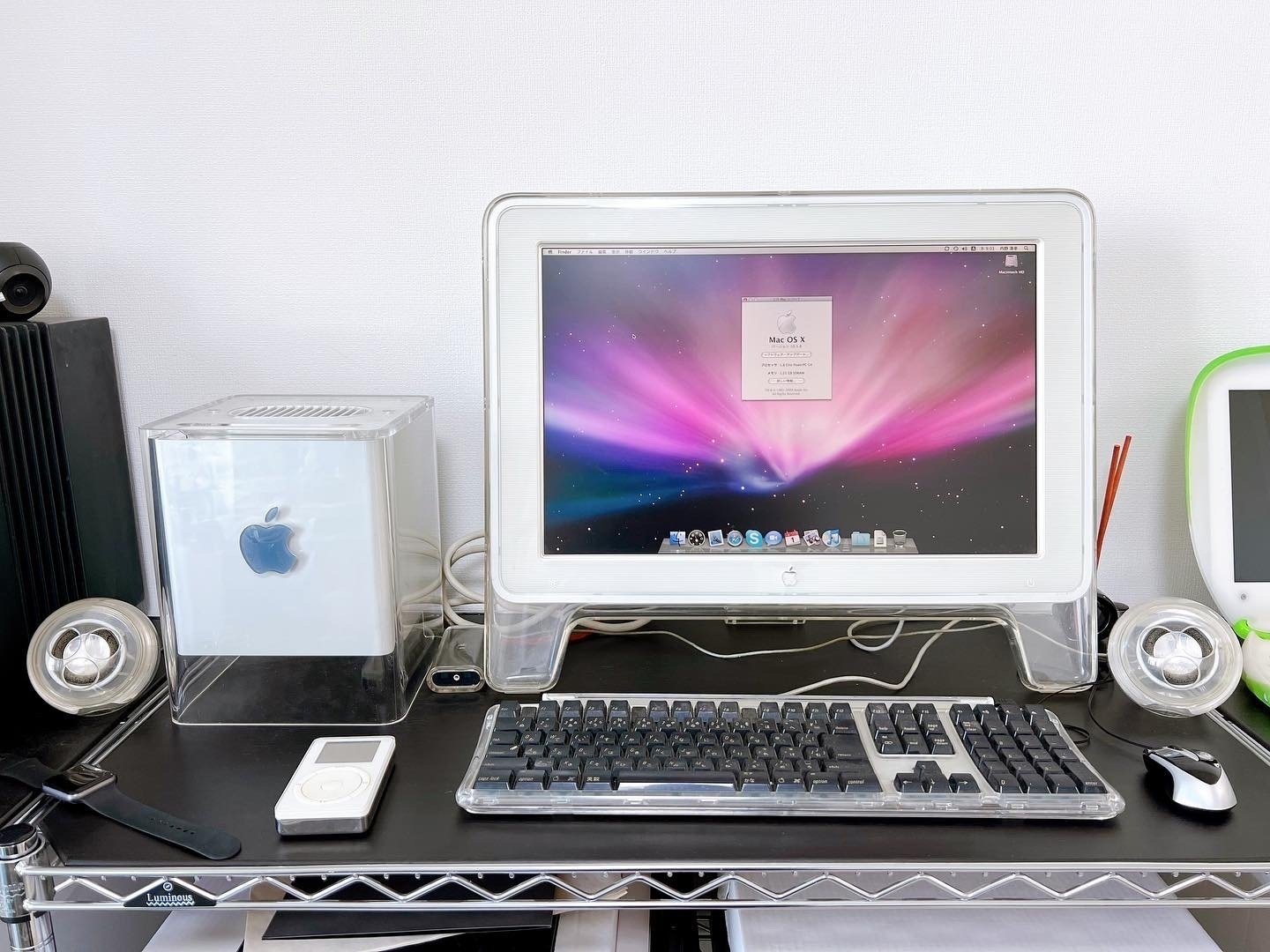 【動作品ジャンク】Apple Power Mac G4 Cube+ディスプレイ