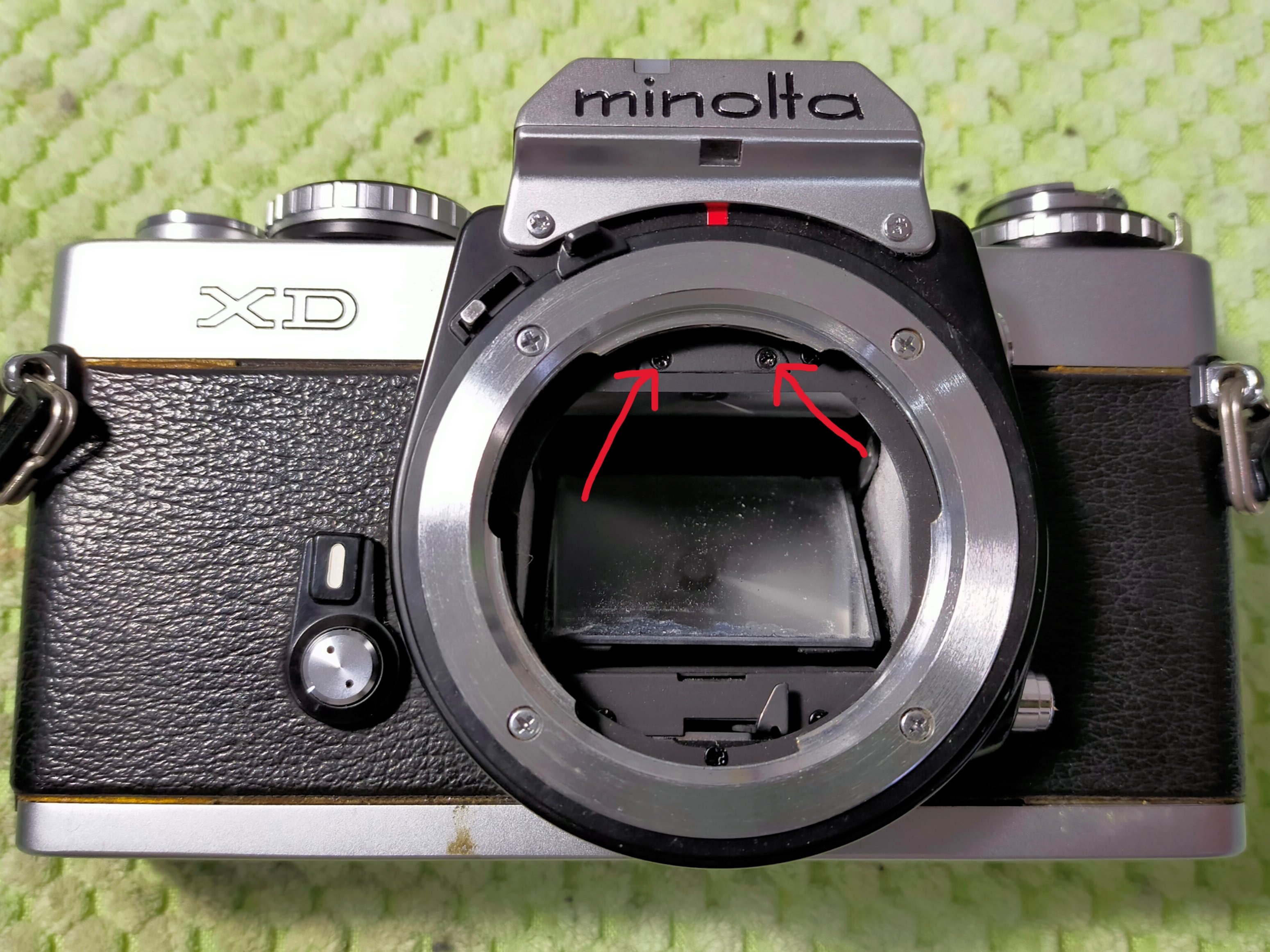 ミノルタ XDの分解｜フィルムカメラ修理のアクアカメラ