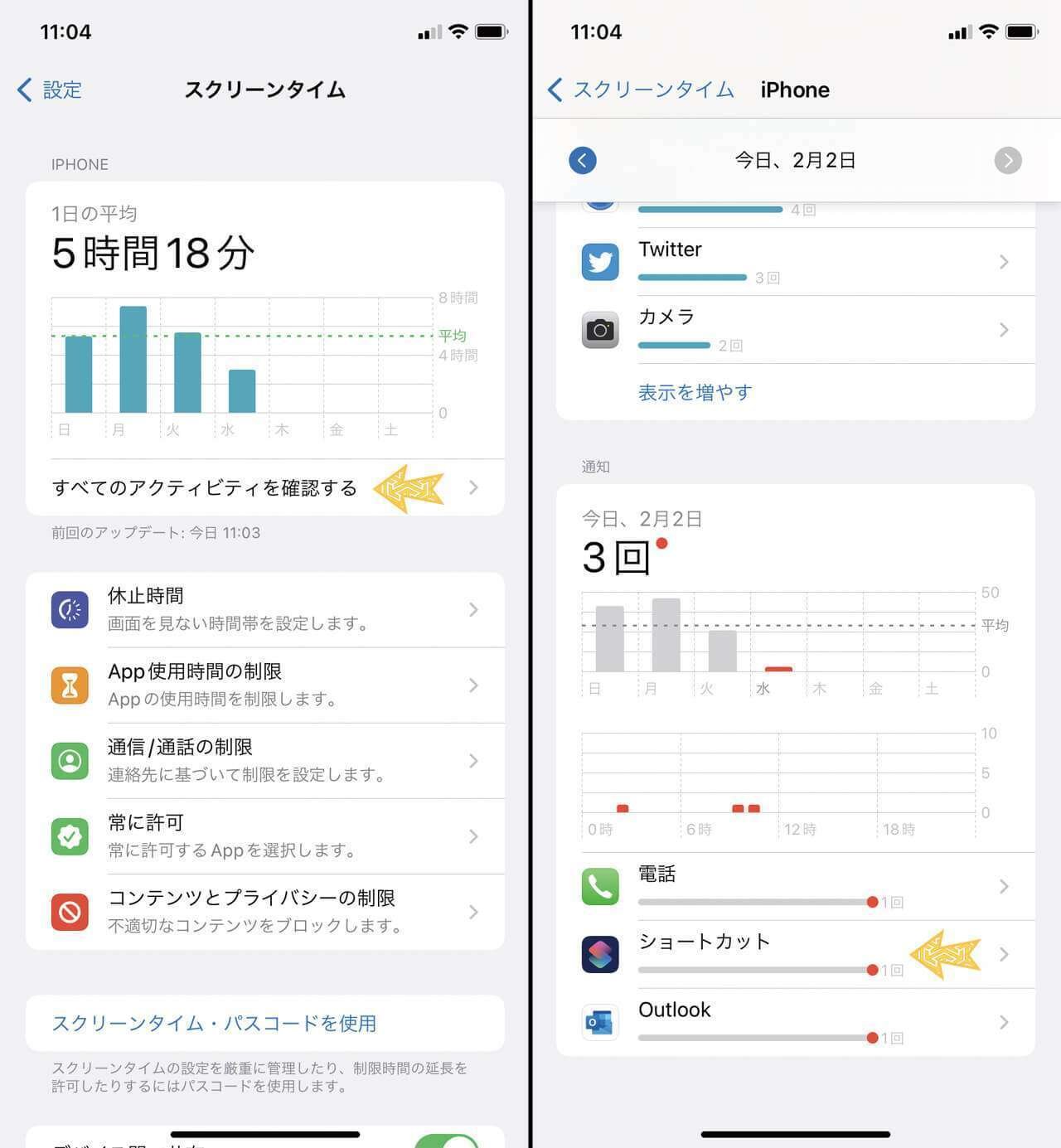Iphone ショートカットの通知を消す方法 Ios 15 3 One Day Diary Note