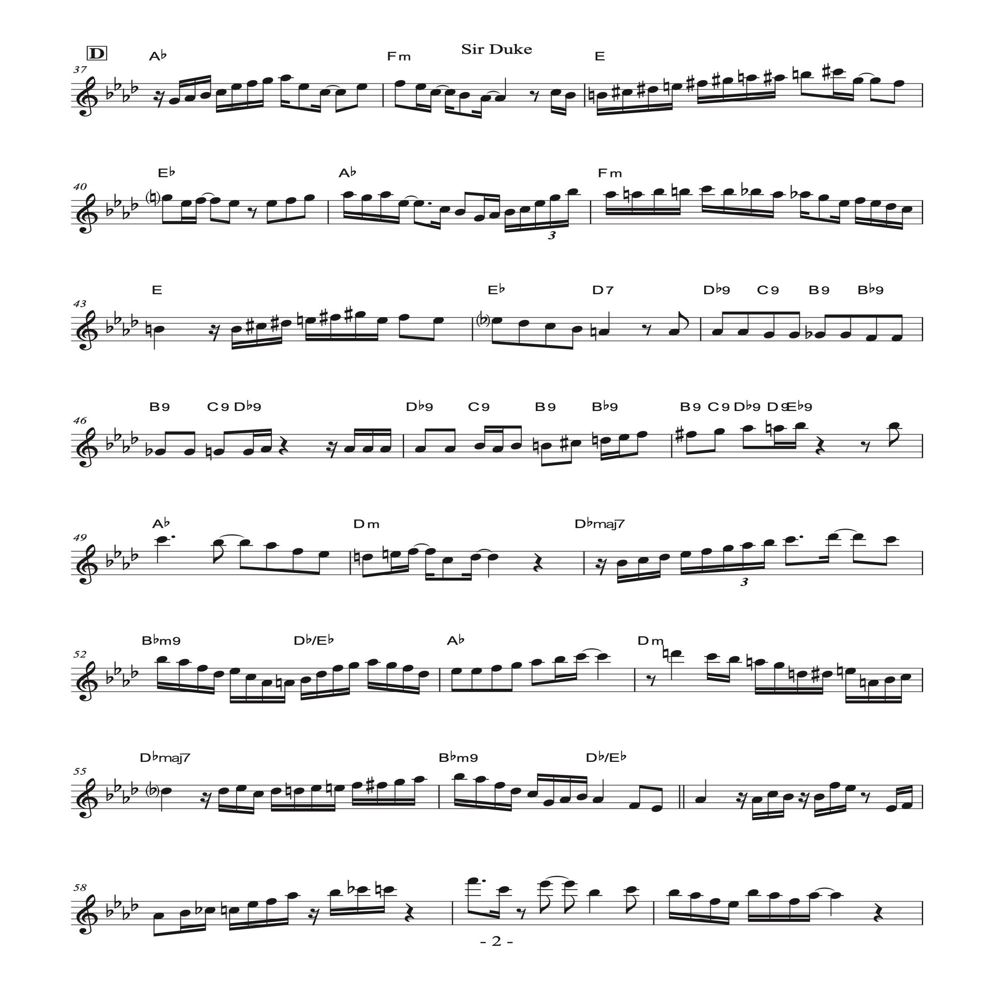 アルトサックス「Sir Duke」でのソロ例｜加度 克紘