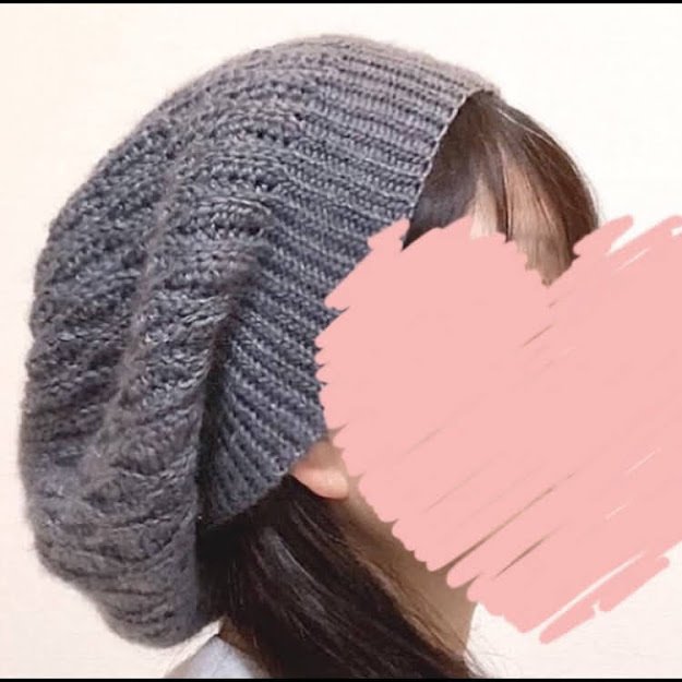 編み図 かぎ針編み ポワンとしたシルエットが可愛い ウェーブステッチの帽子編んでみました かぎあみdiary Note