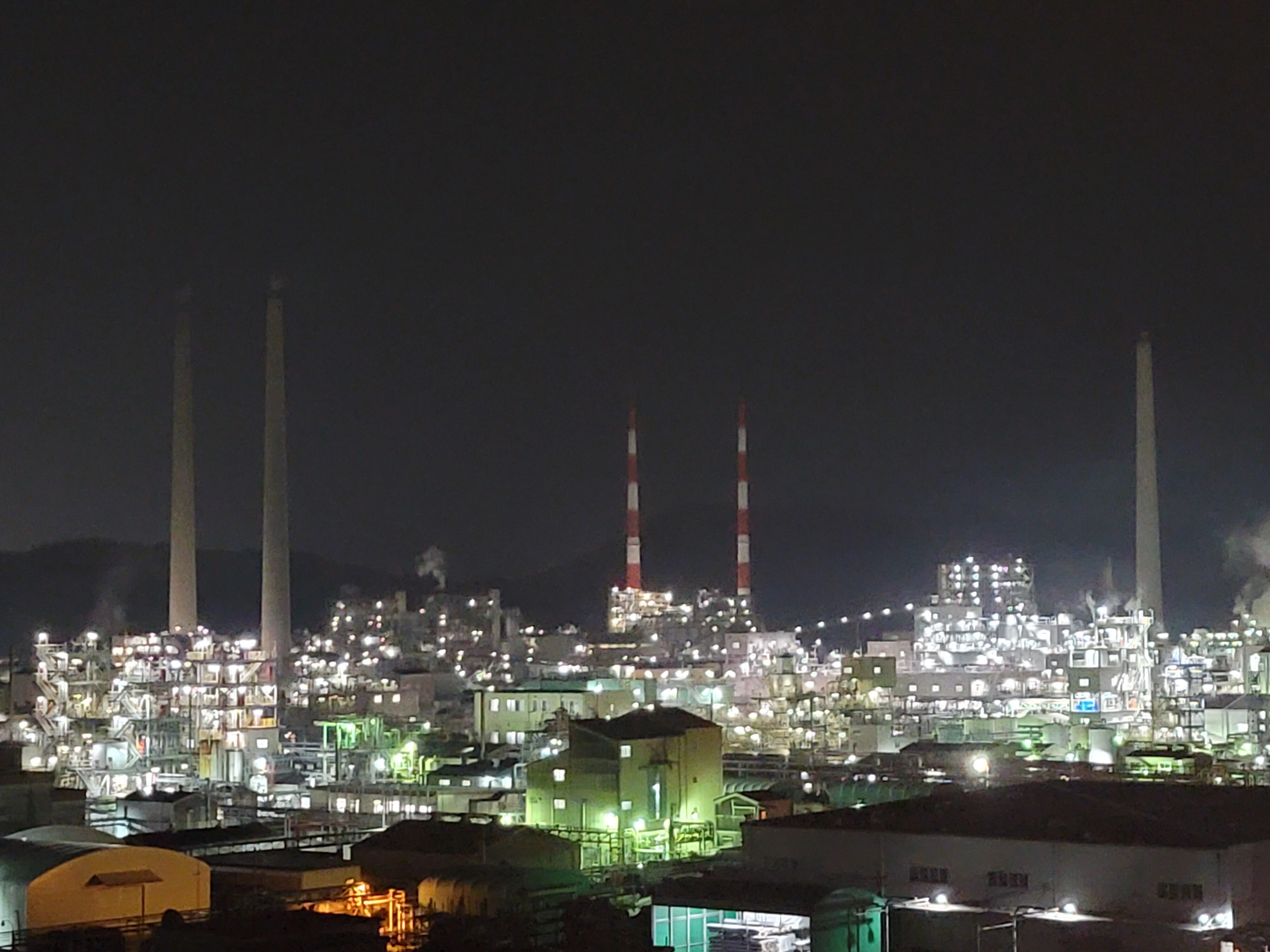 周南大橋と工場夜景とわたし｜SAKI