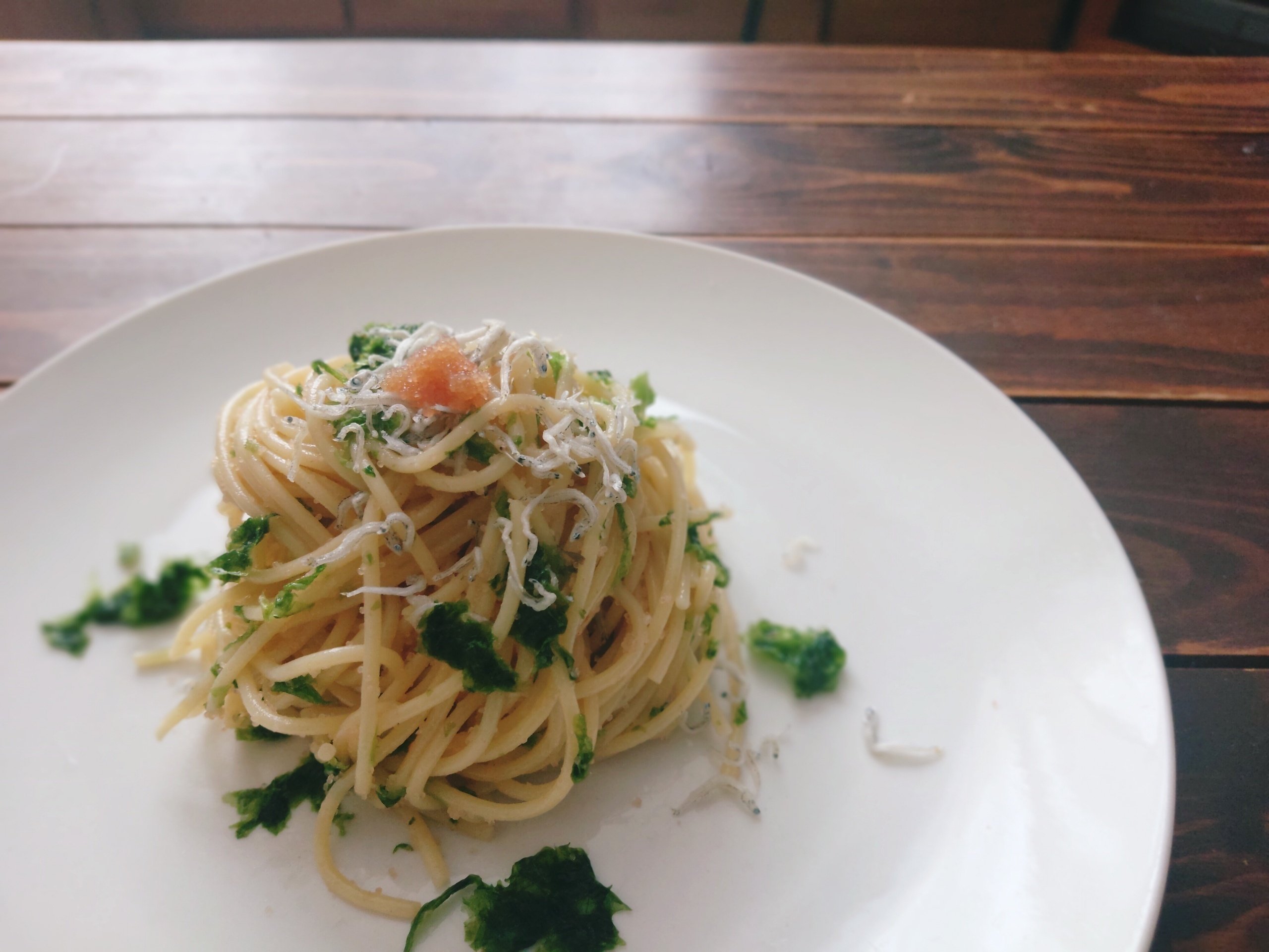 初めての生あおさ 海の香りのスパゲッティ つぐみ Note