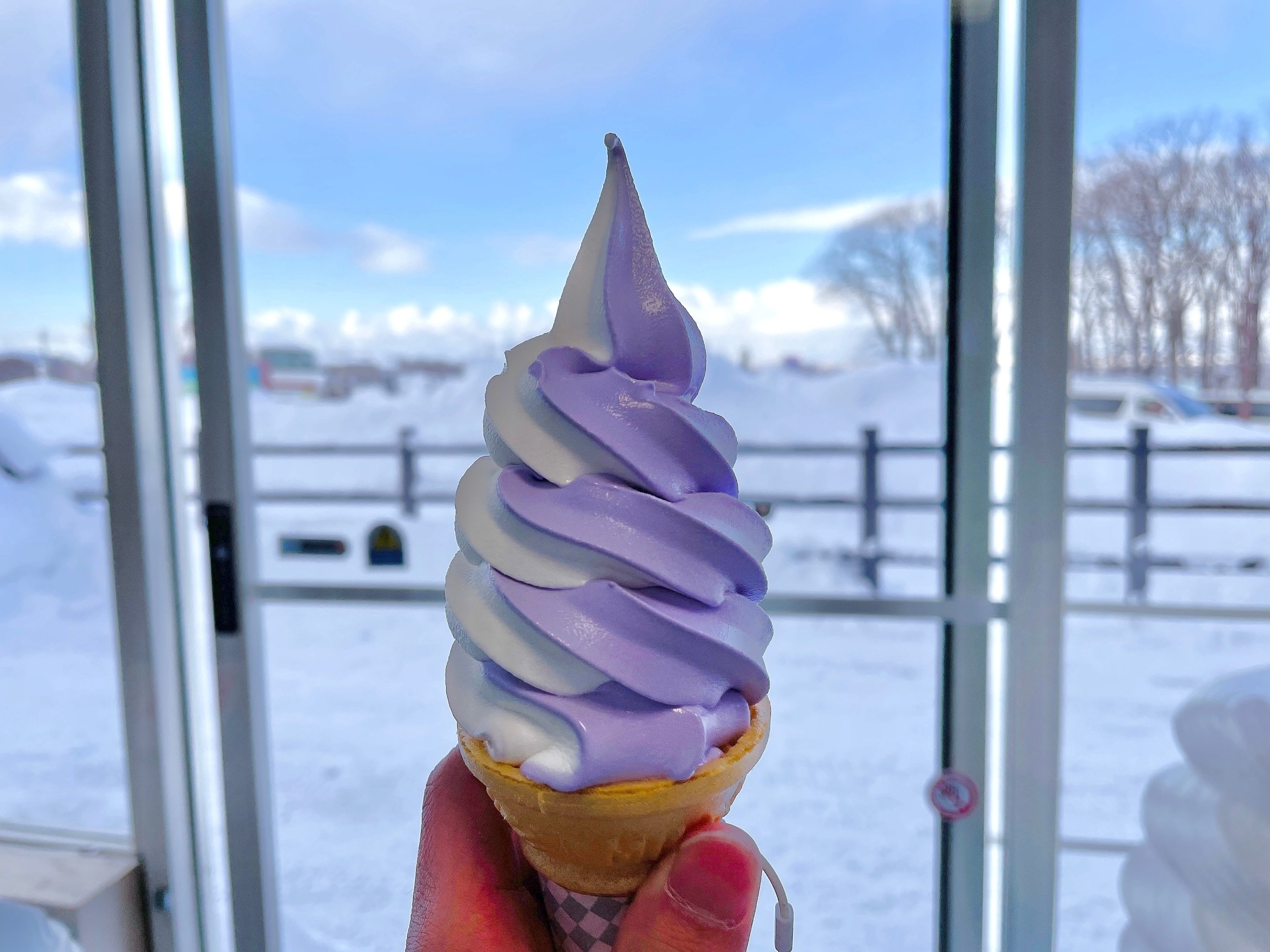 真冬のラベンダー衝動 札幌市内でラベンダーソフトクリームを味わう エフゲニーマエダ 平成林業 Note