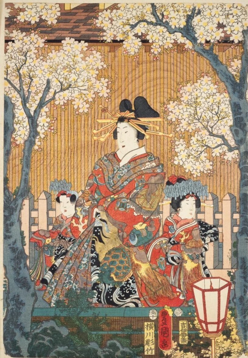 廓中東雲 東京台東区 遊廓 歌川広重 江戸百景 レトロ 浮世絵 印刷物