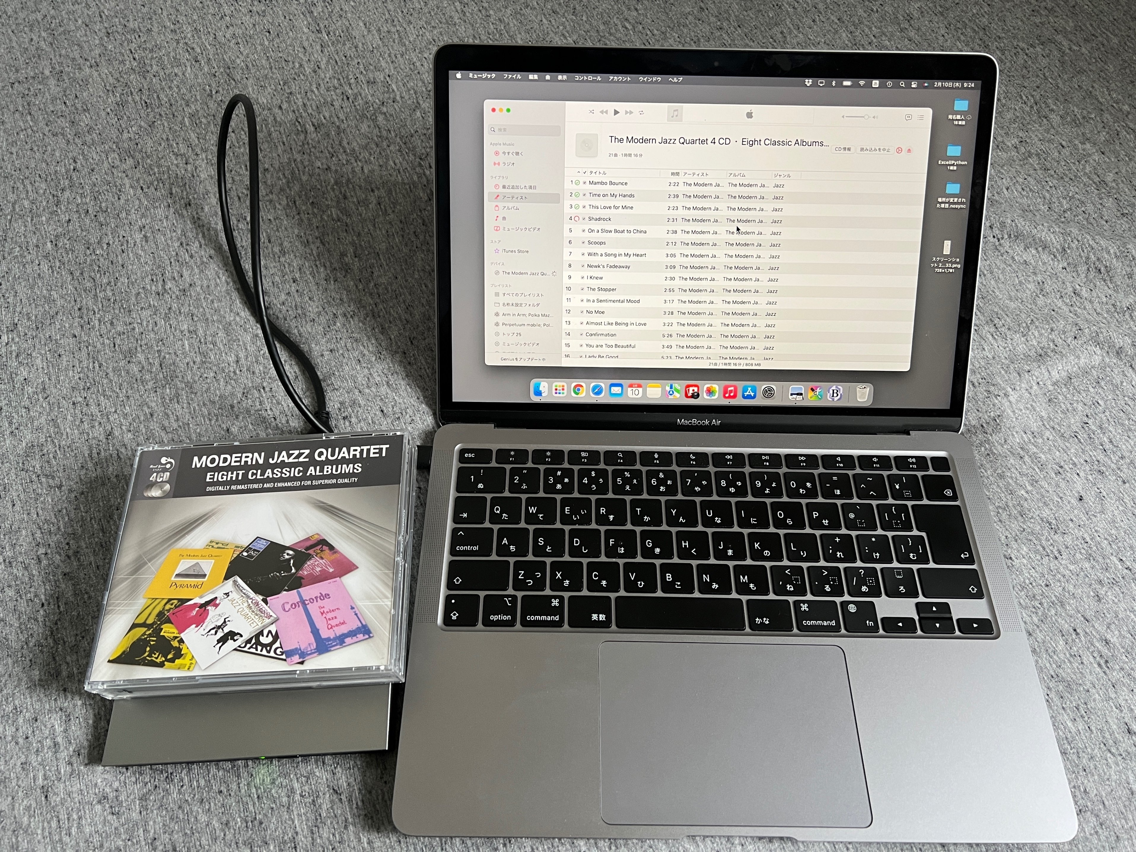 m1 Macbook Air マウス、ハブ、DVDdriveセット