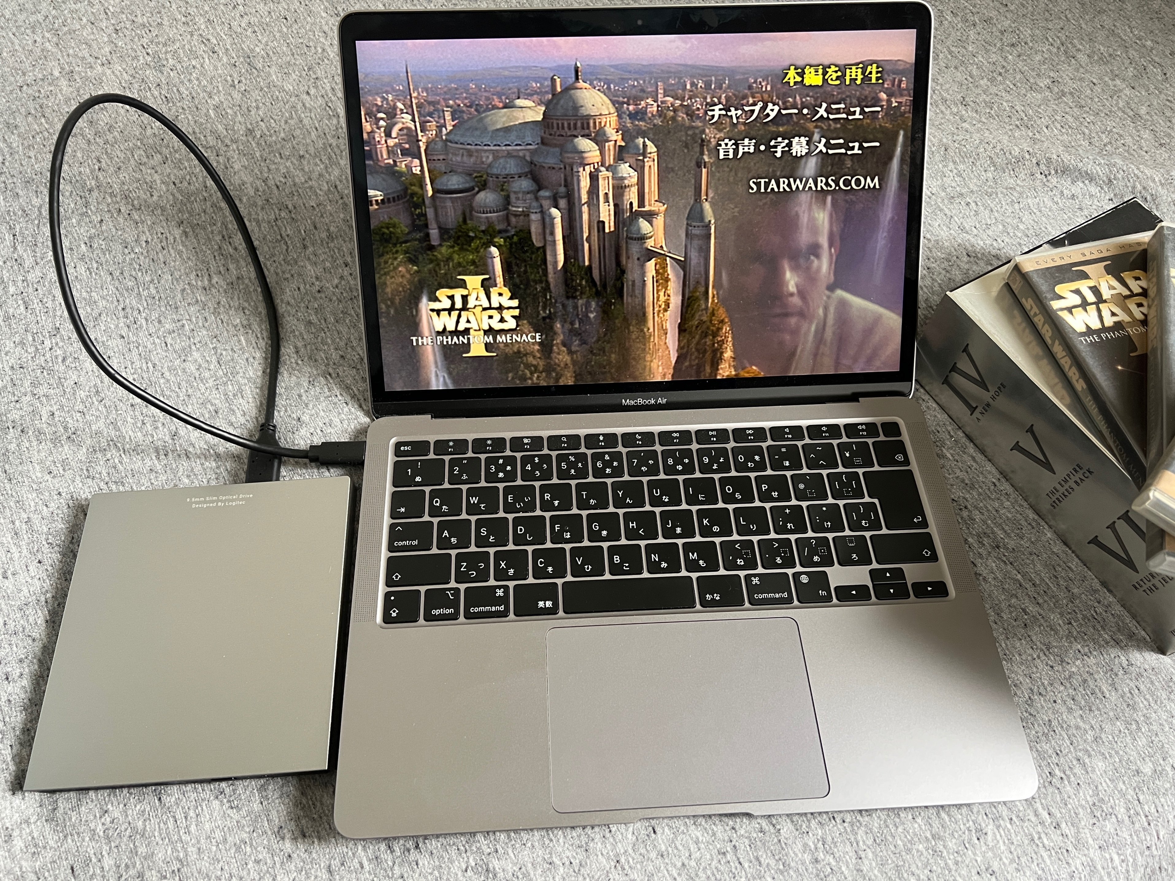 m1 Macbook Air マウス、ハブ、DVDdriveセット