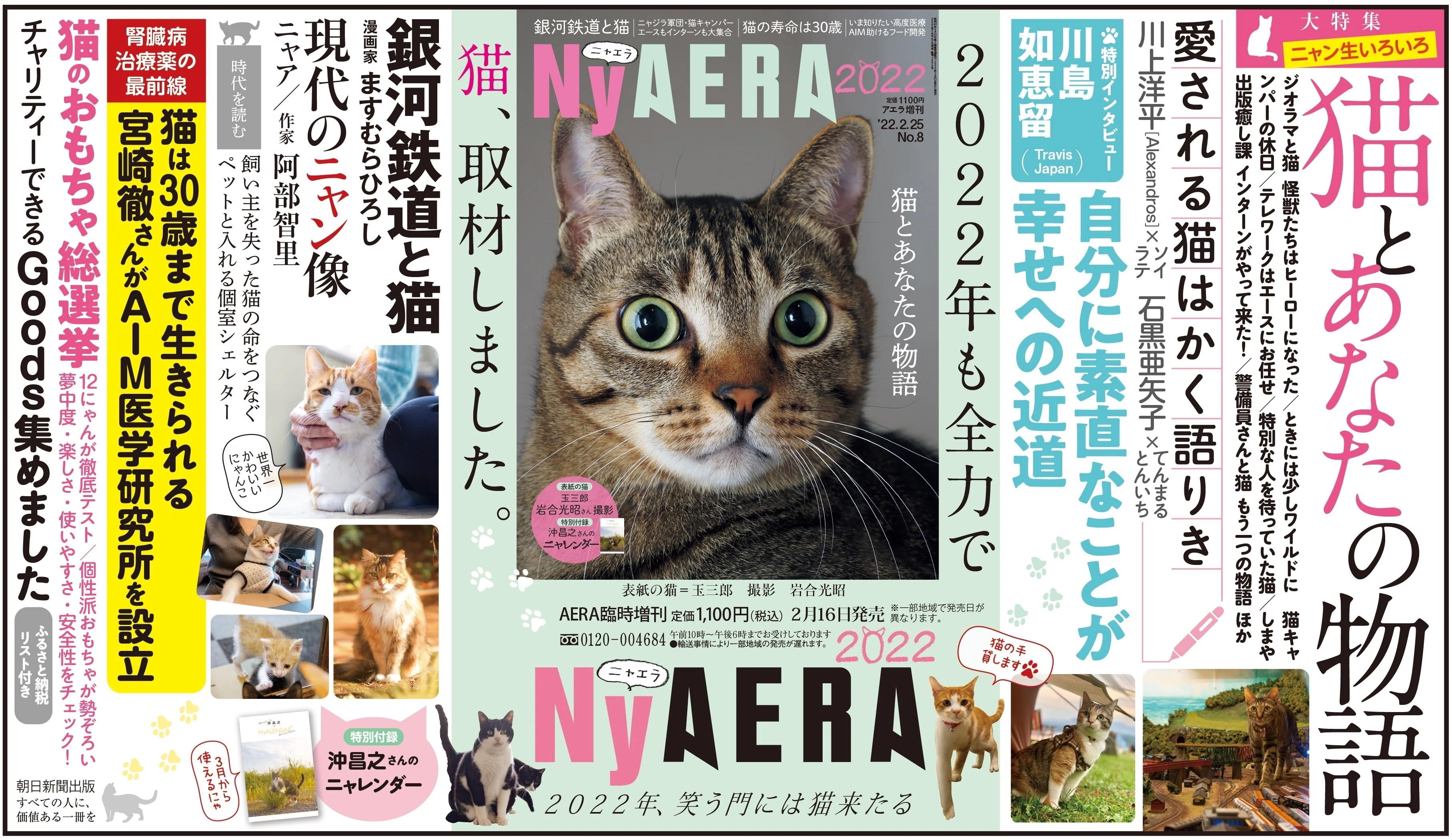 今年も全力でやるニャ！「NyAERA2022」が2月16日発売｜朝日新聞出版さんぽ