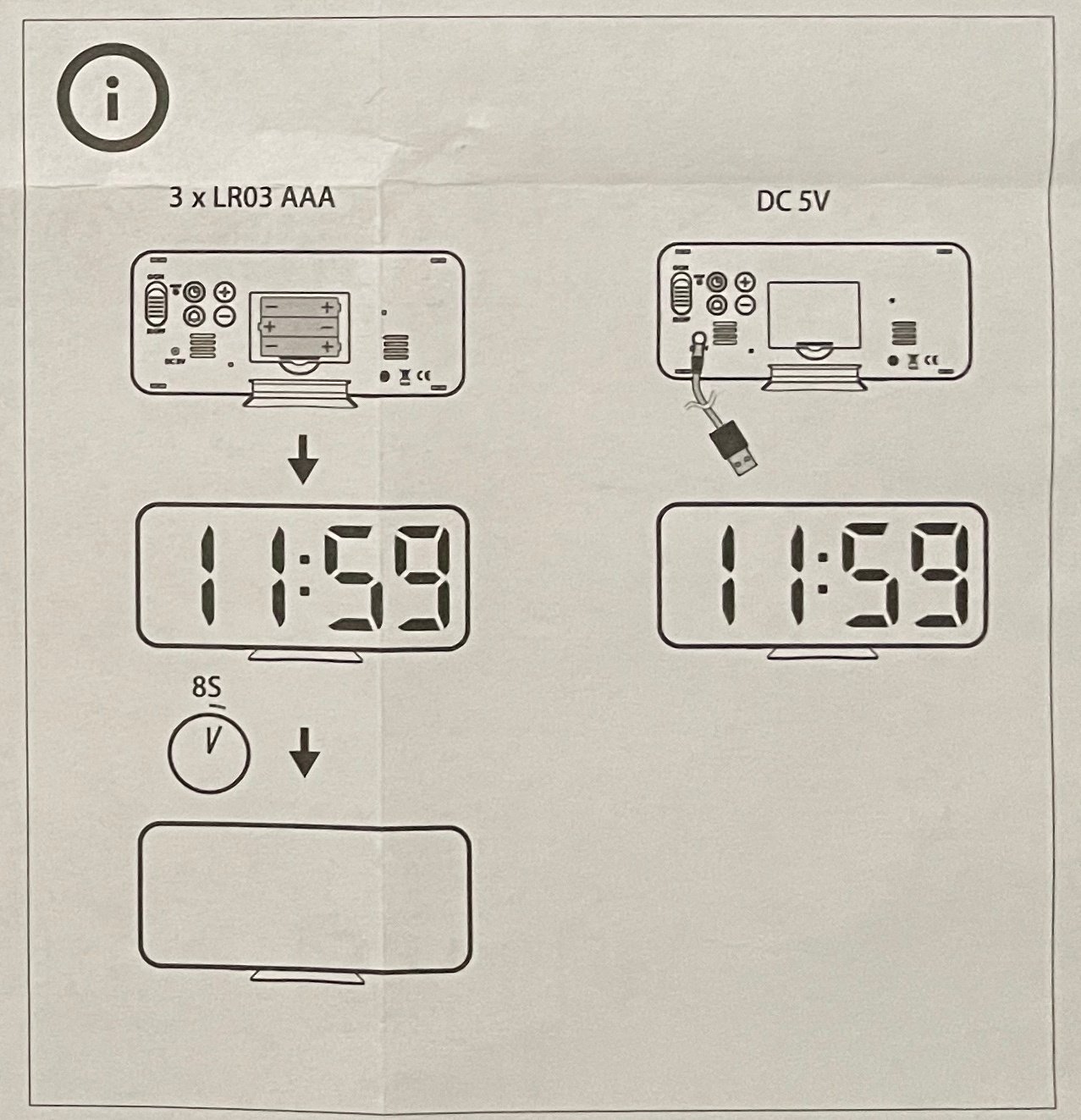 取扱説明書 Ikeaのデジタル時計 Nollning ノールニング の使い方 非公式 ゆきお Note