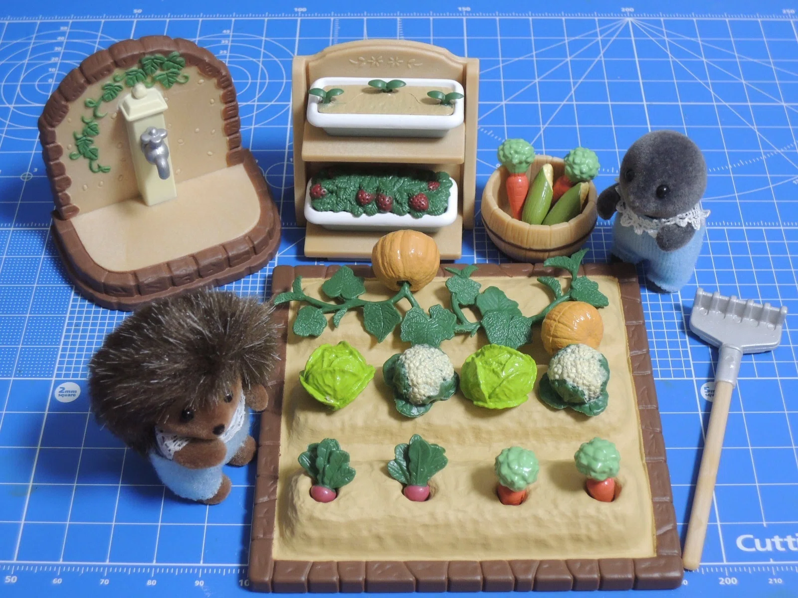 シルバニアの小さな畑を作ろう｜御猫様と座布団