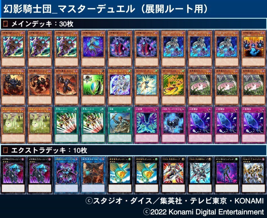 マスターデュエル用 幻影騎士団展開ルートメモ｜N.A.O