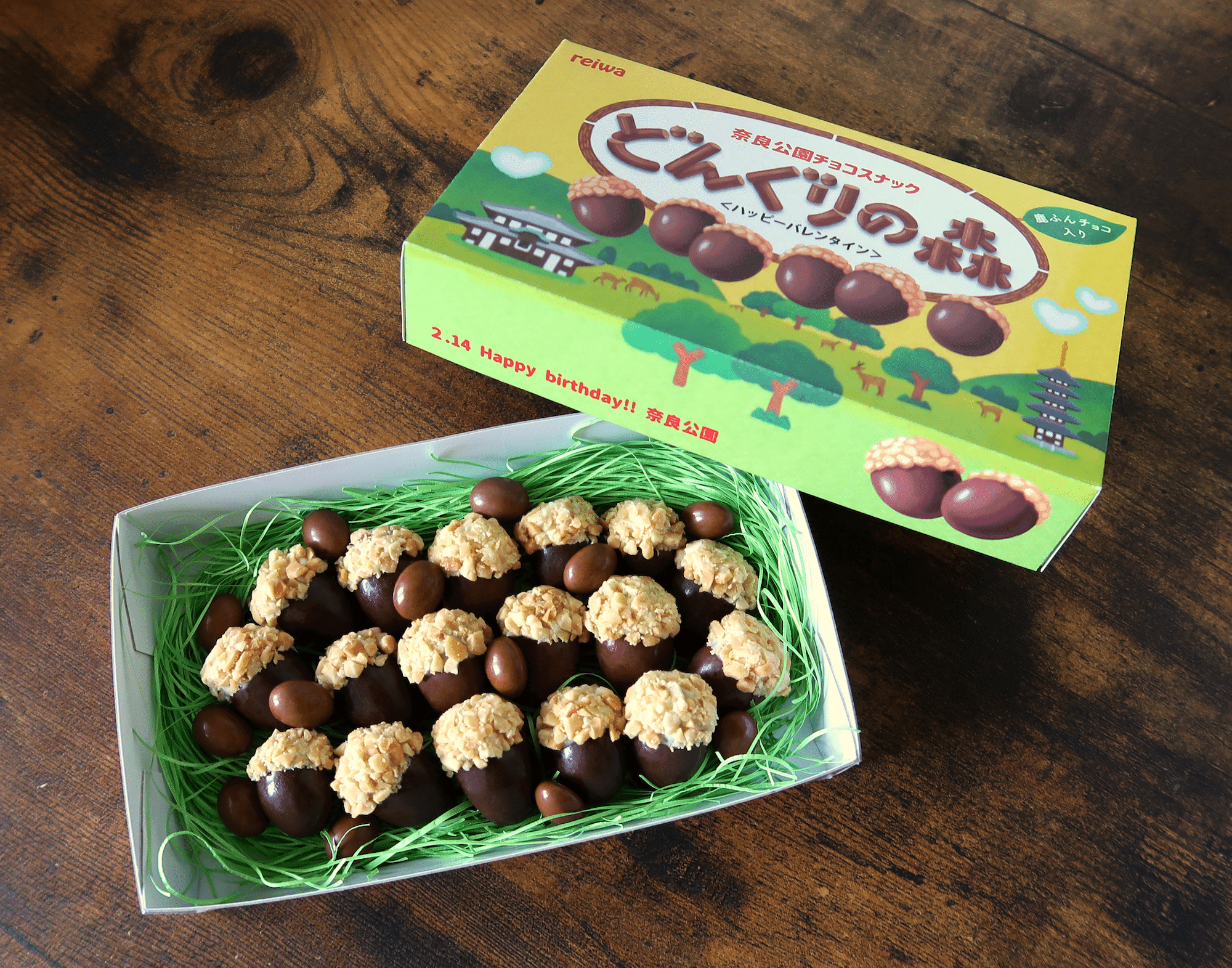 バレンタインに「どんぐりの森」を作ってみました！｜ヨシノマホ🦌奈良