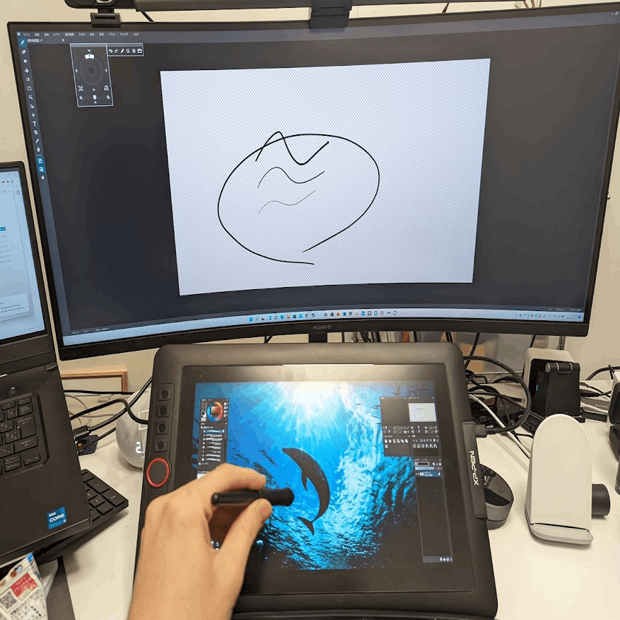 Xp Pen Artist の使い方 液タブ Or ペンタブとして使う かねがえ Note