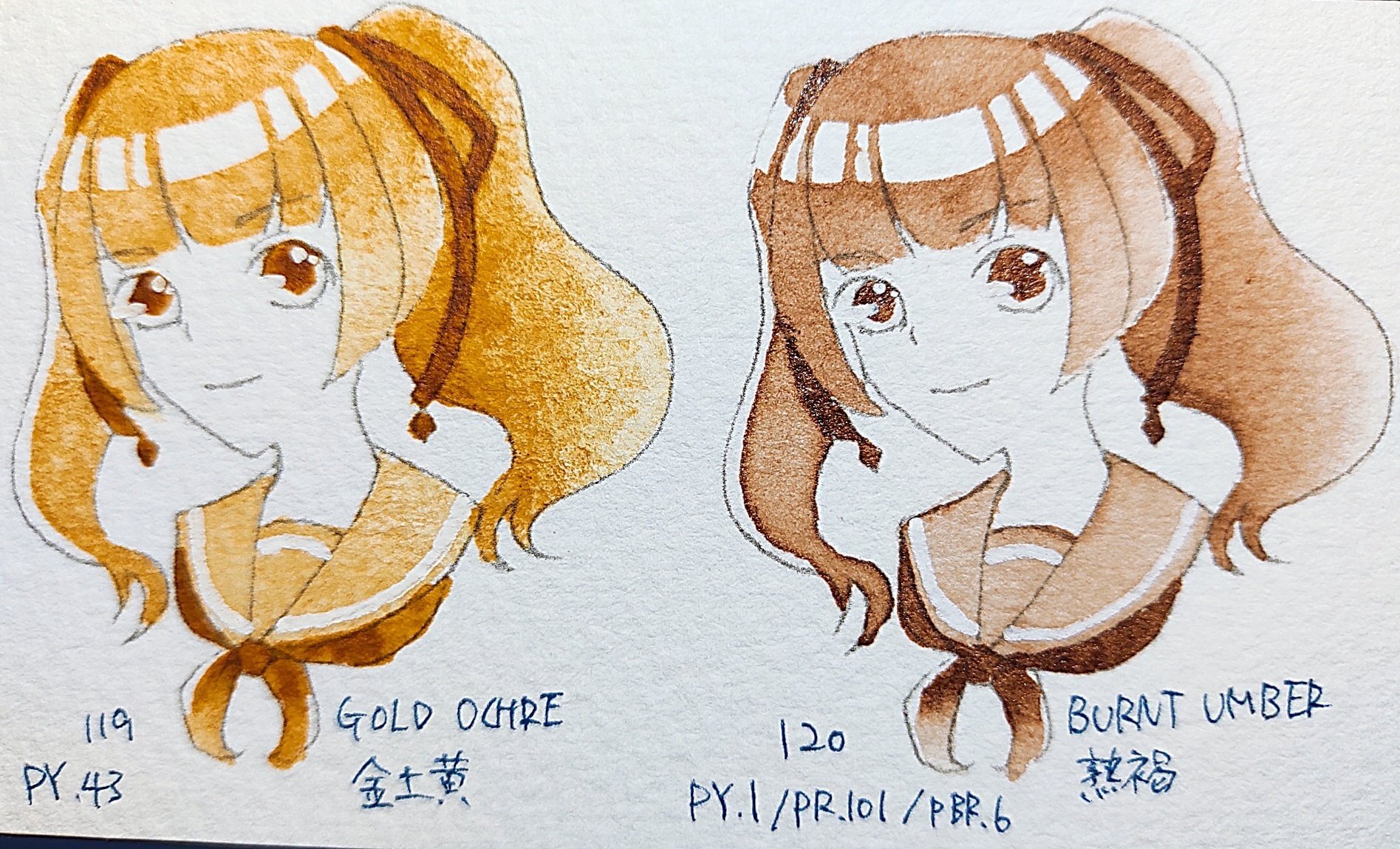 SUPER VISION」24色セットの色見本を作ってみた｜沙姫 / 葬花水葬