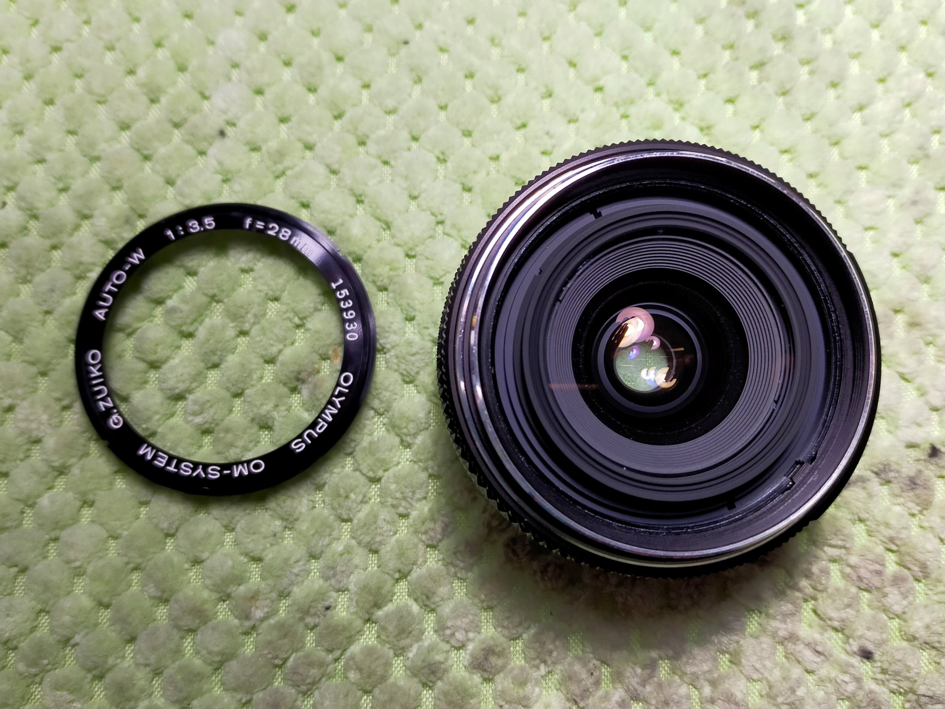 OLYMPUS OM-SYSTEM 28mm F/3.5の分解｜フィルムカメラ修理の