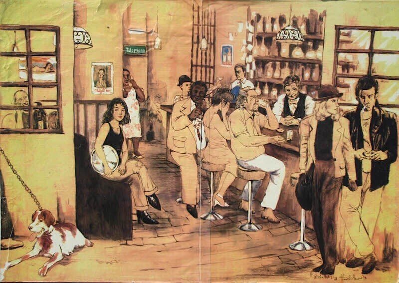 孤独な夜 の絵 密 な絵 Mの絵日記 Note