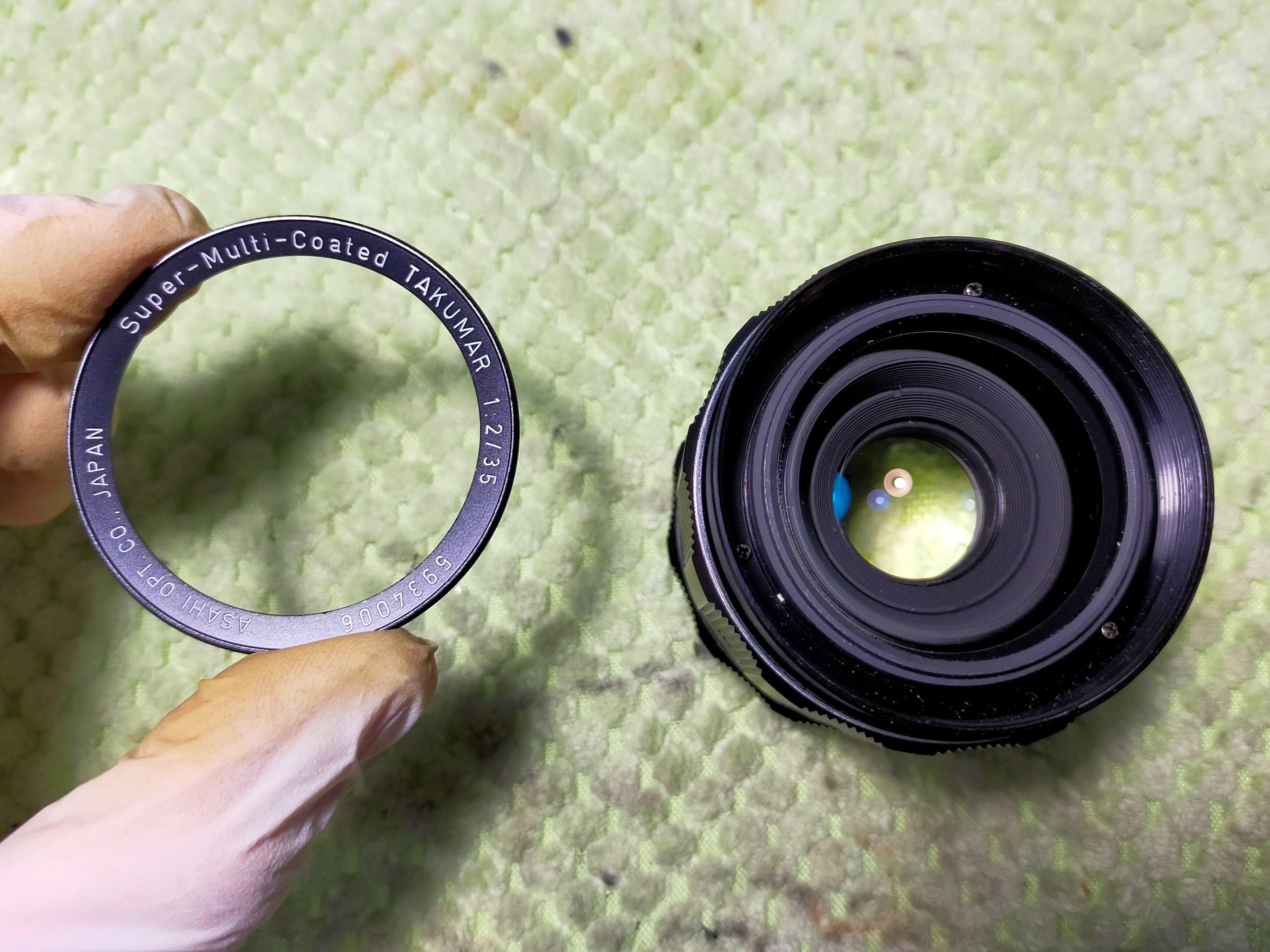 Pentax SMC TAKUAMR 35mm F/2の分解|フィルムカメラ修理の Pentax SMC TAKUAMR 35mm F/2の分解|フィルムカメラ修理の