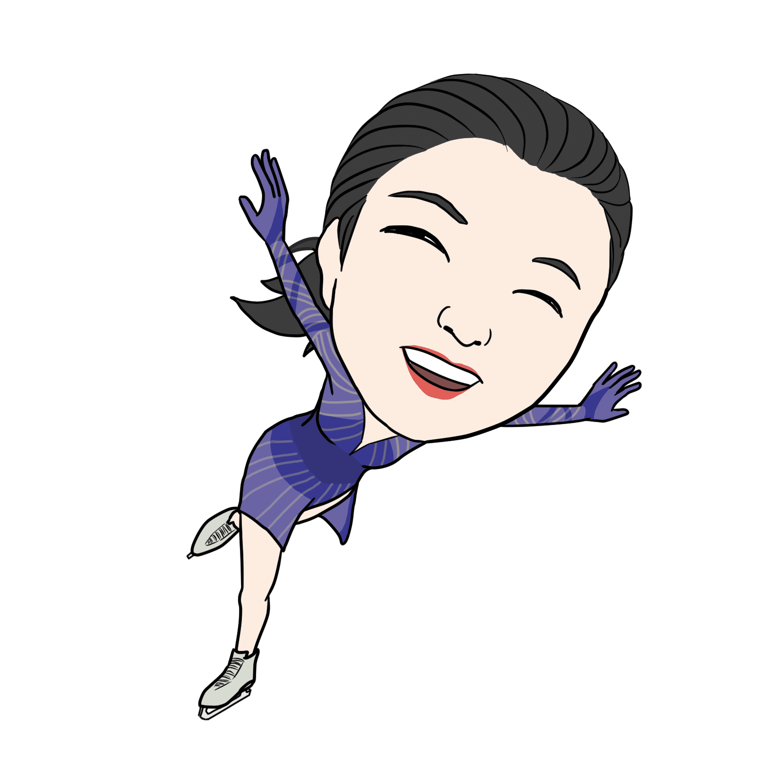 北京オリンピック 坂本花織選手 似顔絵 ザッキー イラストレーター Note