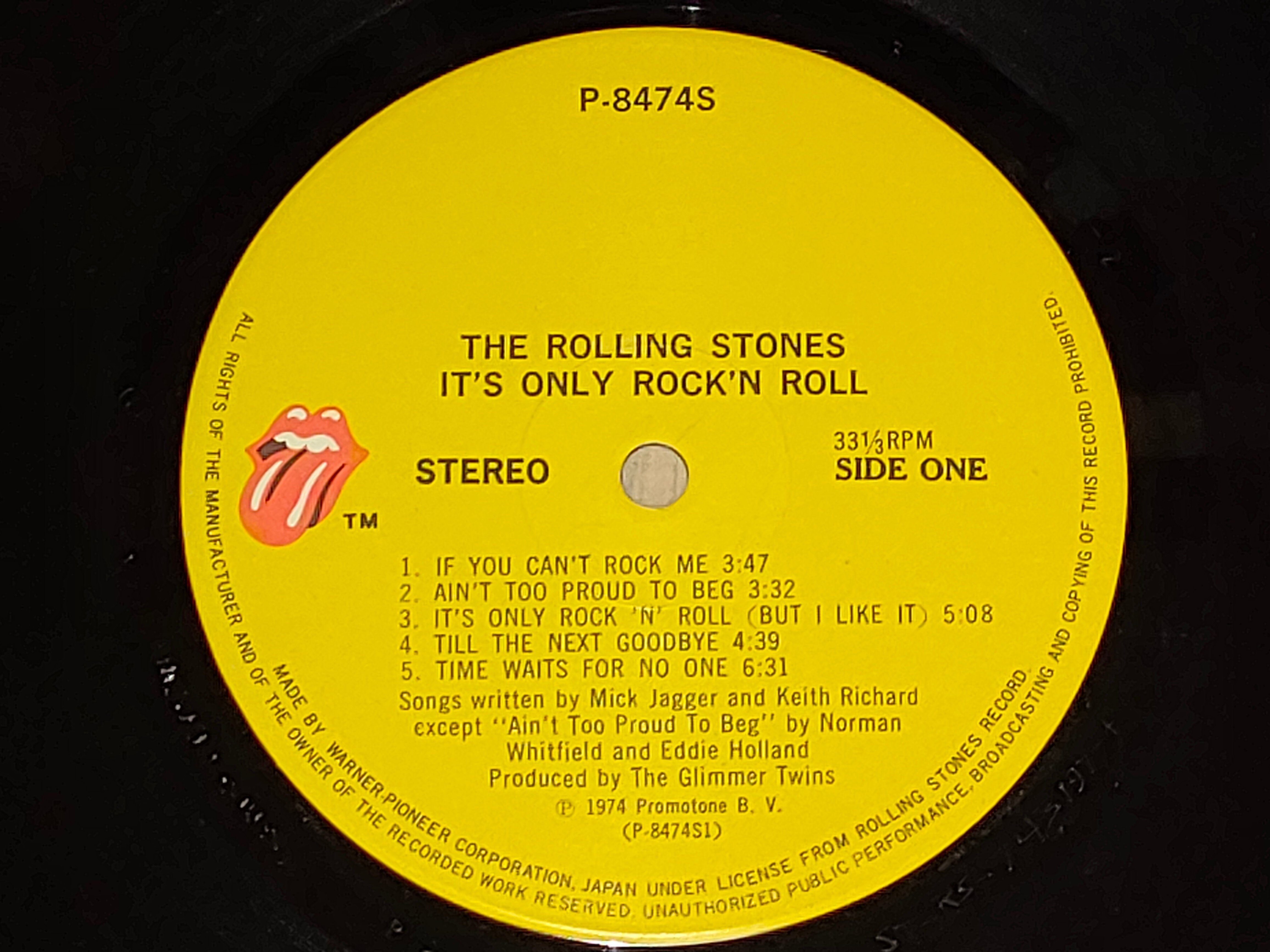 It's Only Rock'n Roll】(1974) Rolling Stones ワーナー8000番台は 