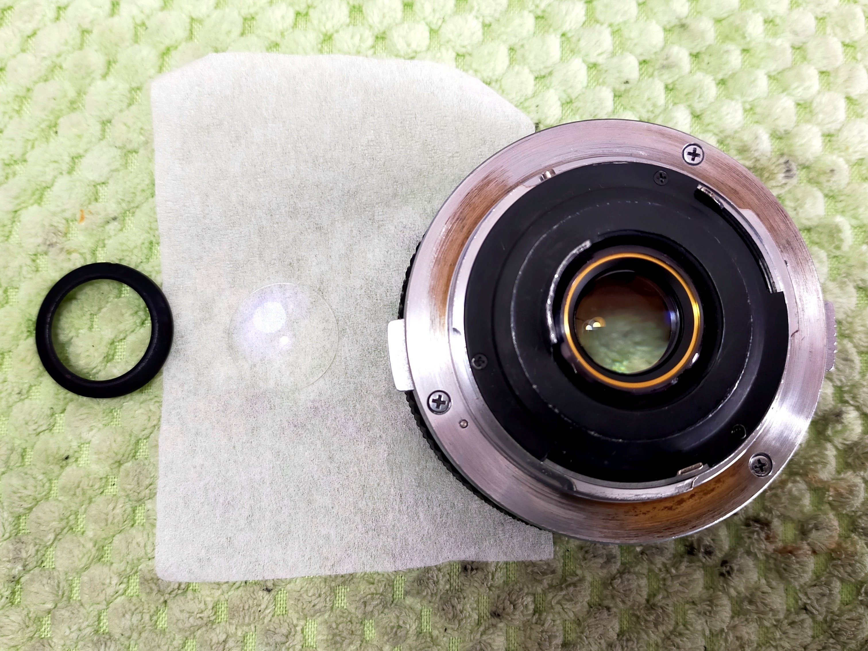 Olympus OM-SYSTEM 24mm F/2.8の分解｜フィルムカメラ修理の