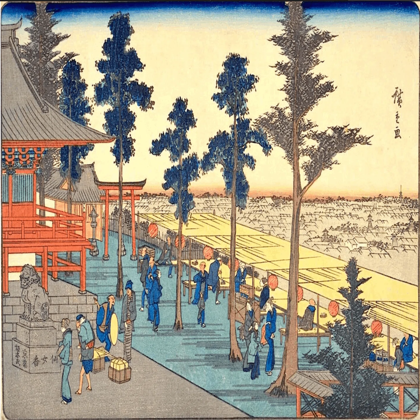 神田明神曙之景」−なんか煮え切らない締めくくりをしました。–『名所