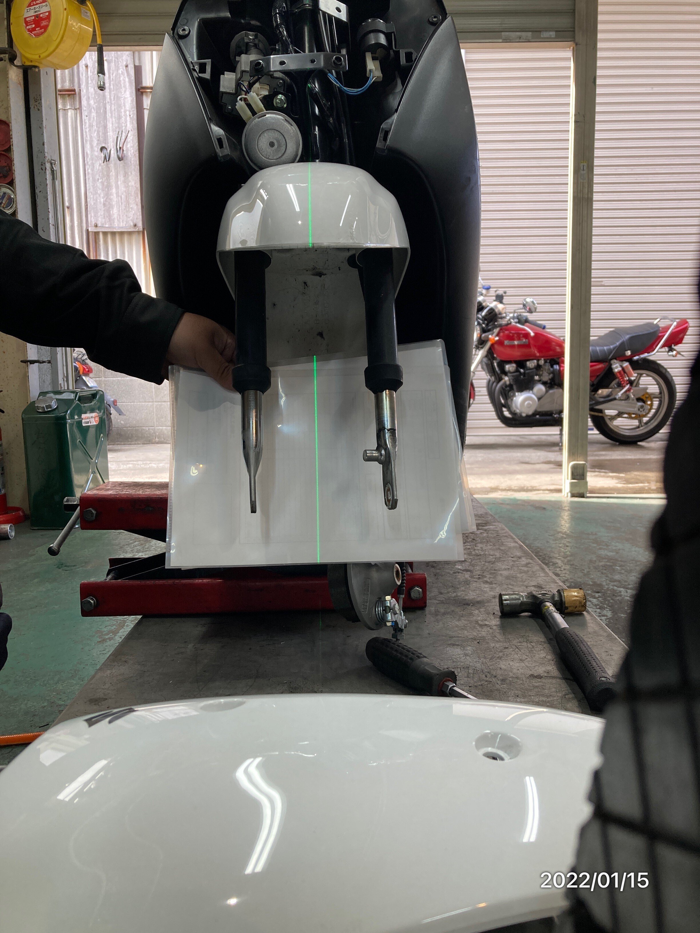 実例紹介 スズキ レッツ50ccの自動車との接触事故の修理見積もり Moto Fix Note