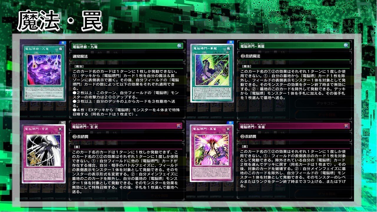 ☆遊戯王OCG 電脳堺 デッキ・メインパーツセット | Duel Portal