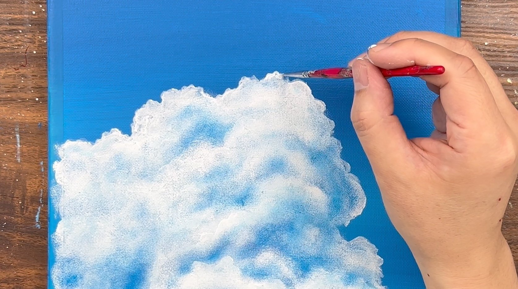 アクリル絵の具で「美しい虹」を描いてみた｜junya_art