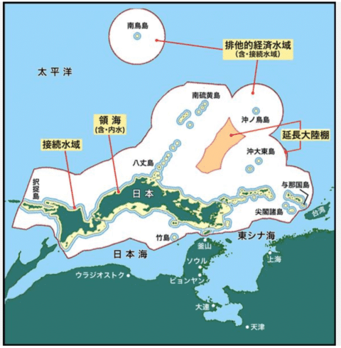 環日本海・東アジア諸国図（逆さ地図）｜ナセル
